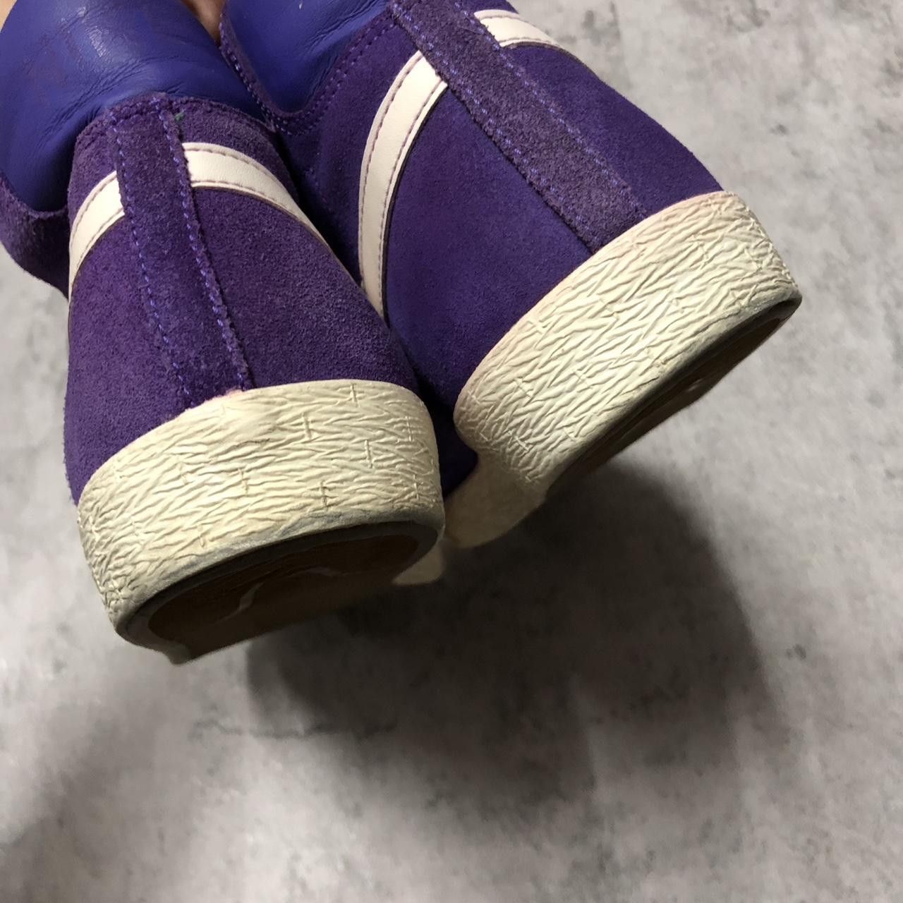 Nike Purple and white Nike high top trainers #skater Size US 9 / EU 42 - 3 Thumbnail
