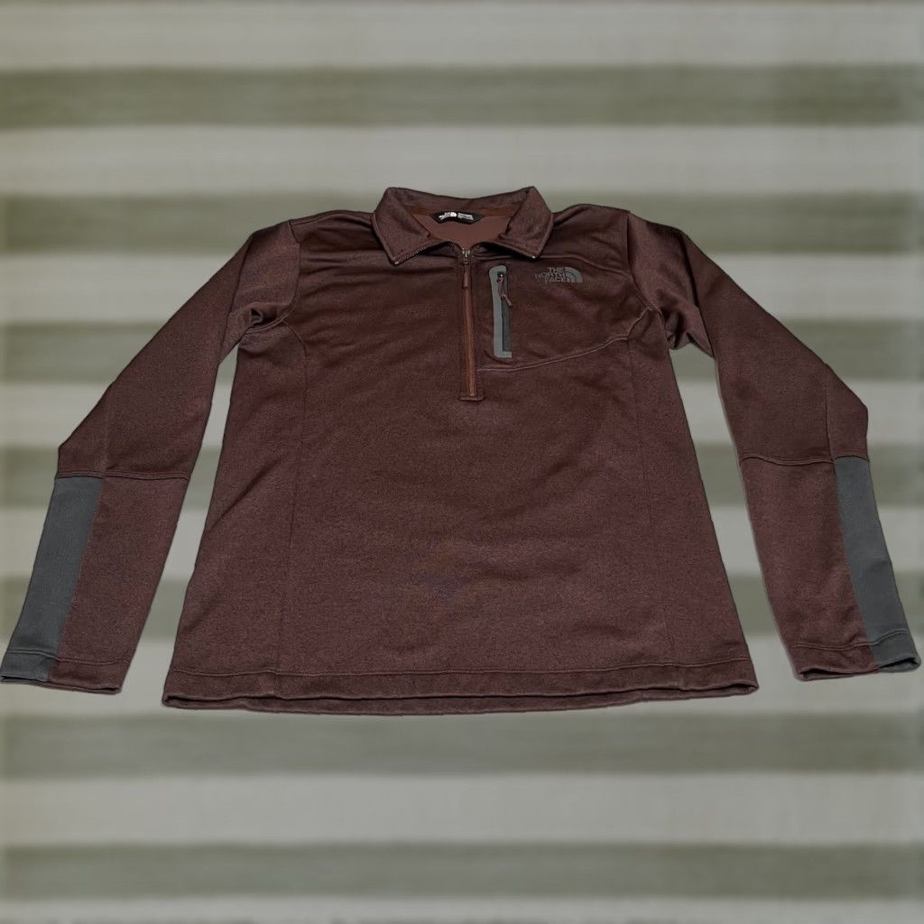 The North Face The North Face Jacket Mens S 1/4 Zip Pullover Mock Neck Logo Red Windbreaker Casual Regular Fit Size US S / EU 44-46 / 1 - 1 Thumbnail