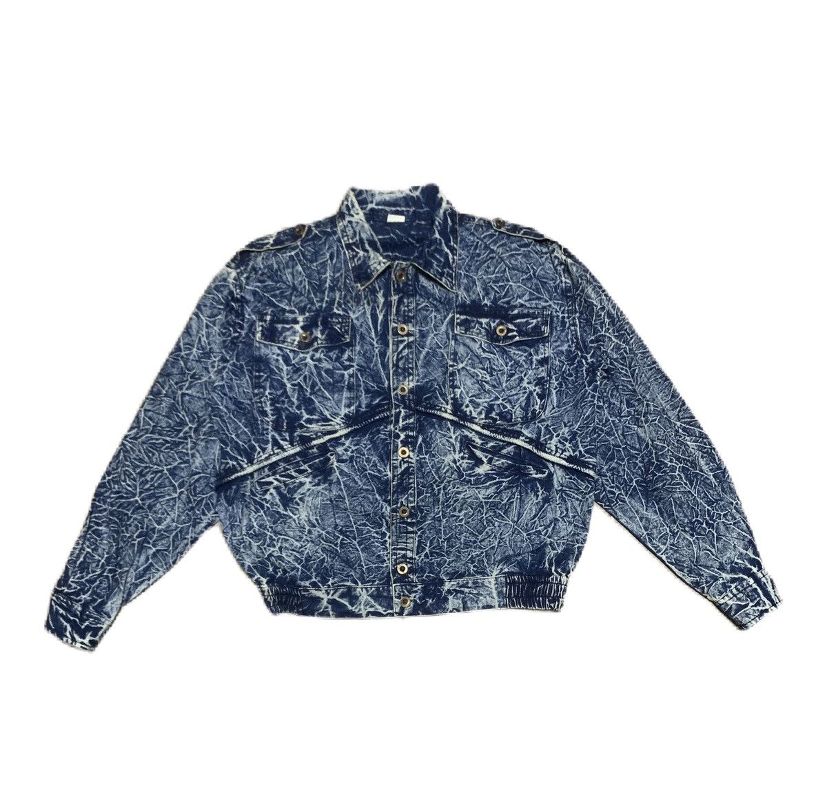 Japanese Brand Vintage Japanese Brand Acid Wash Denim Jacket Size US M / EU 48-50 / 2 - 1 Thumbnail