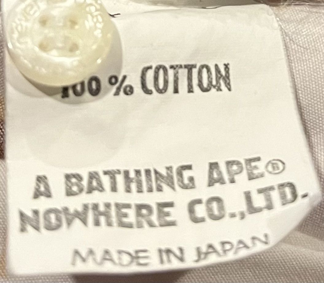 Bape Bape logo button up shirt Size US S / EU 44-46 / 1 - 5 Thumbnail