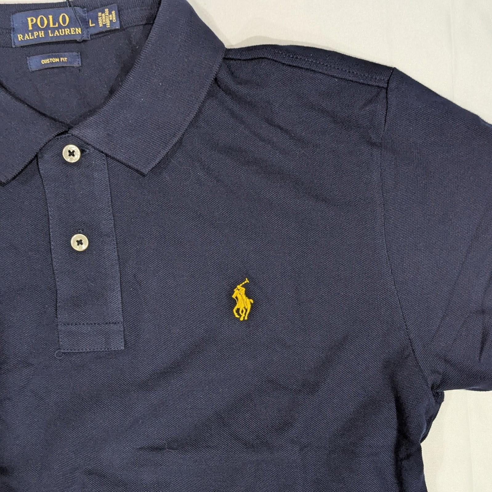 Polo Ralph Lauren Polo Ralph Lauren Custom Fit Polo Shirt Royal Blue Size L Size US L / EU 52-54 / 3 - 5 Thumbnail