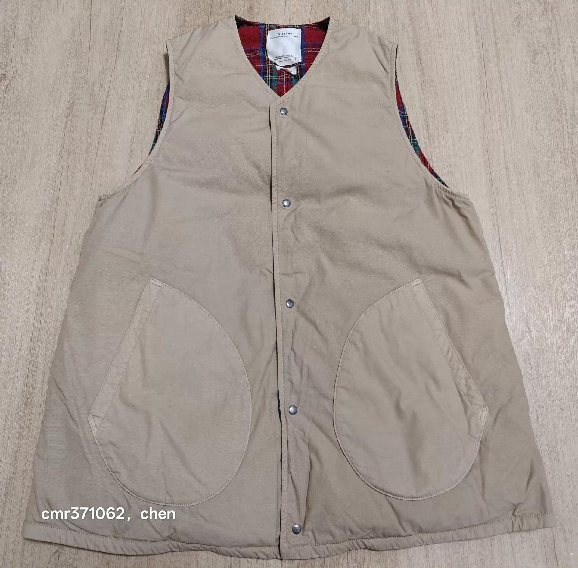 Visvim Beige Sleeveless Button-Up Vest Size S Size US S / EU 44-46 / 1 - 1 Thumbnail