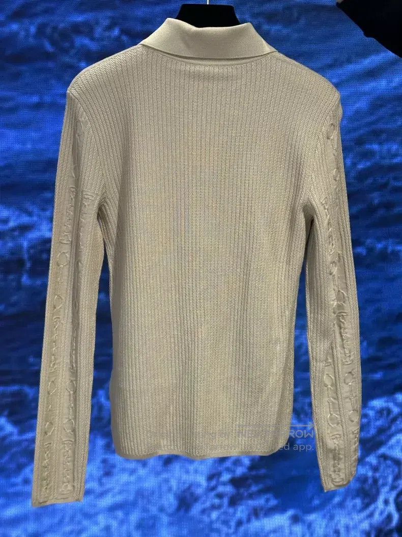 Hermes Hermes Wool Knitted Open Cardigan Oatmeal Color Size XS / US 0-2 / IT 36-38 - 2 Thumbnail