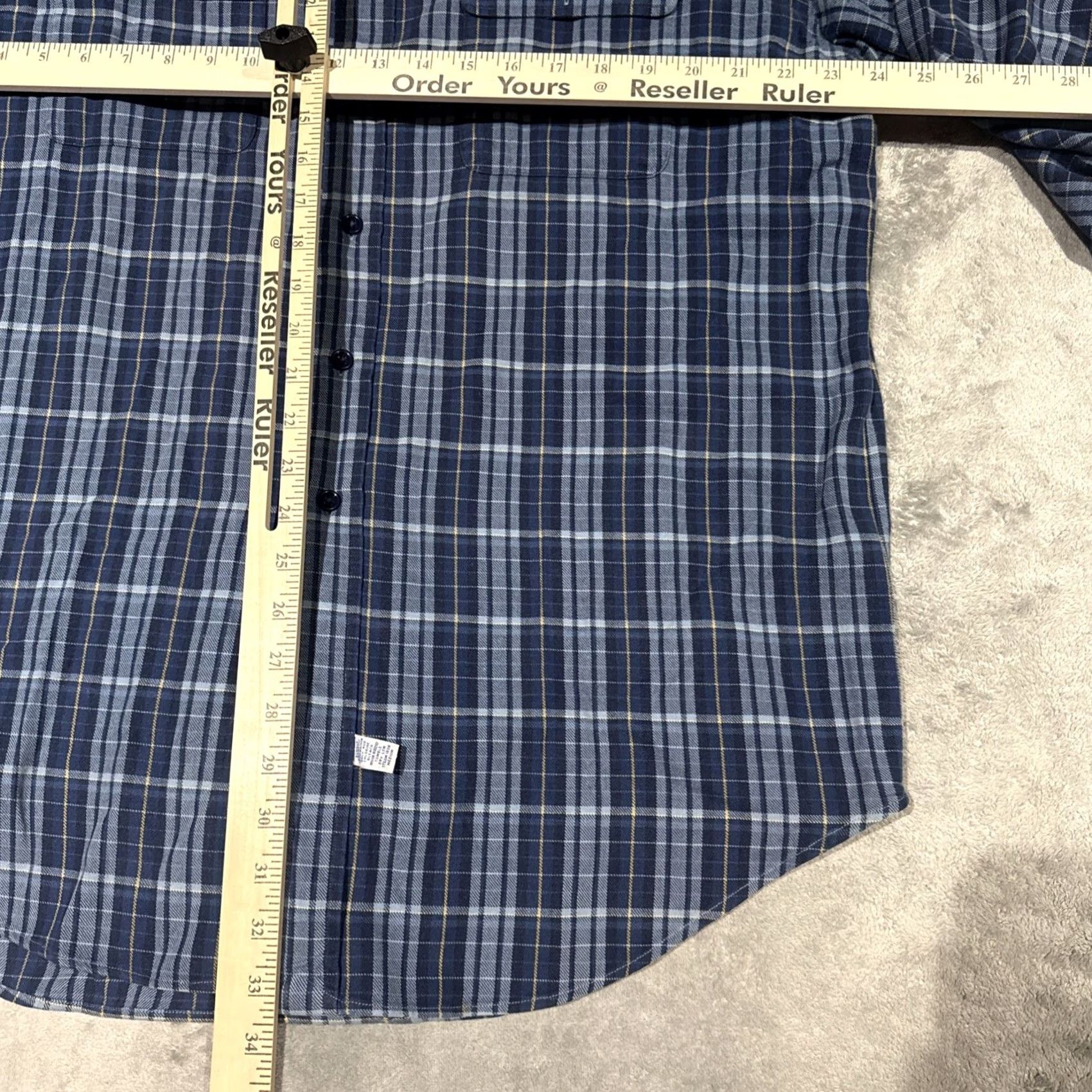 Polo Ralph Lauren VINTAGE Polo Ralph Lauren Button-Down Shirt Men's Flannel Large Blue Plaid Preppy Embroidered Cotton - (Note: Title trimmed to fit 200 chars) Size US L / EU 52-54 / 3 - 5 Thumbnail