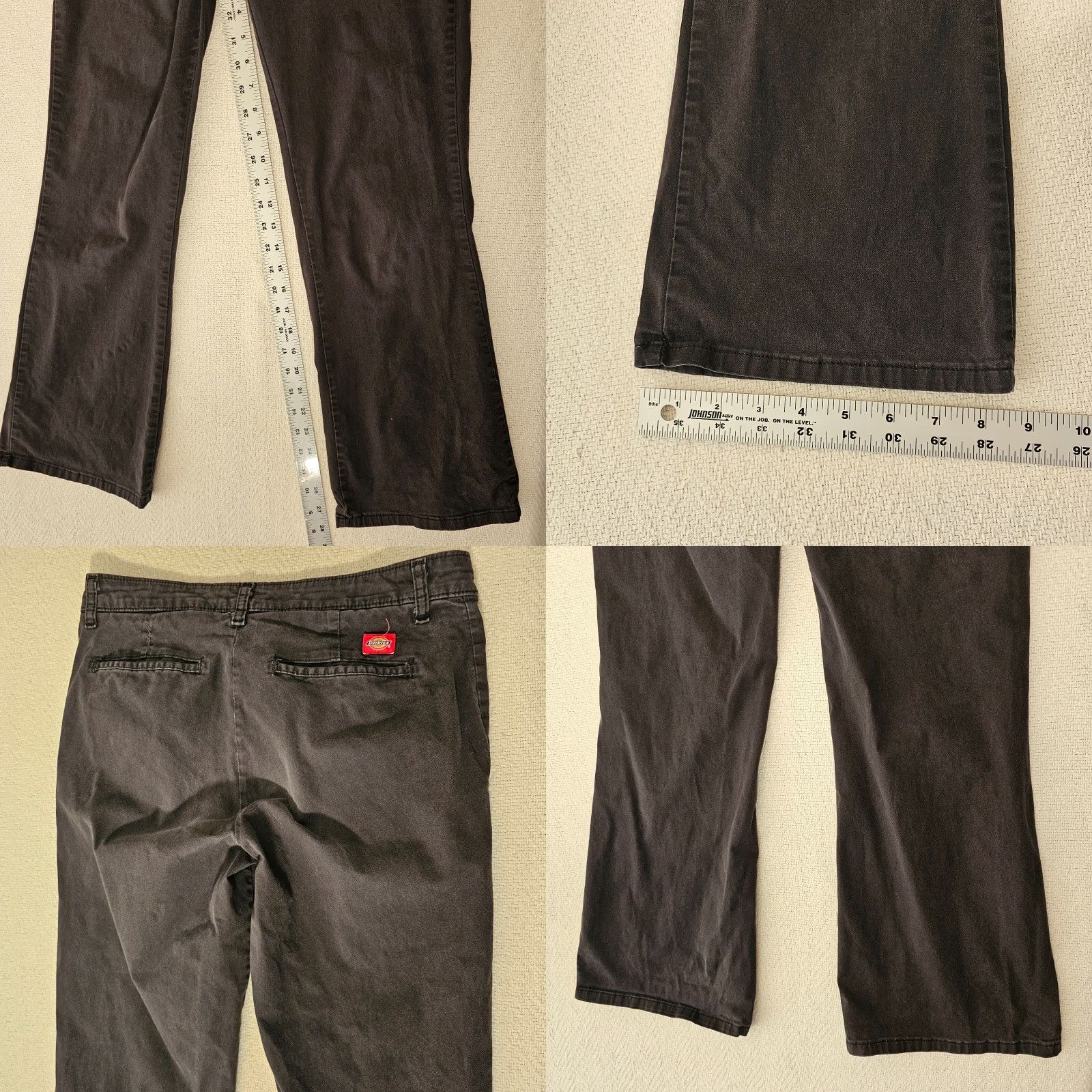 Dickies VINTAGE Dickies Pants Womens Size 6 Black Slim Fit Bootcut Chino Casual Workwear Size 28" / US 6 / IT 42 - 8 Thumbnail