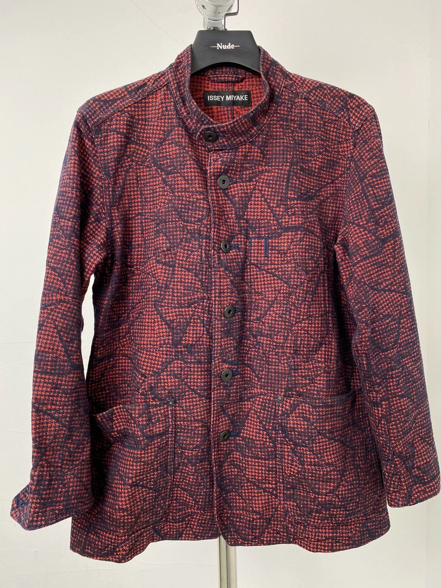 Issey Miyake issey miyake men red brown patterned jacket Size US L / EU 52-54 / 3 - 1 Thumbnail