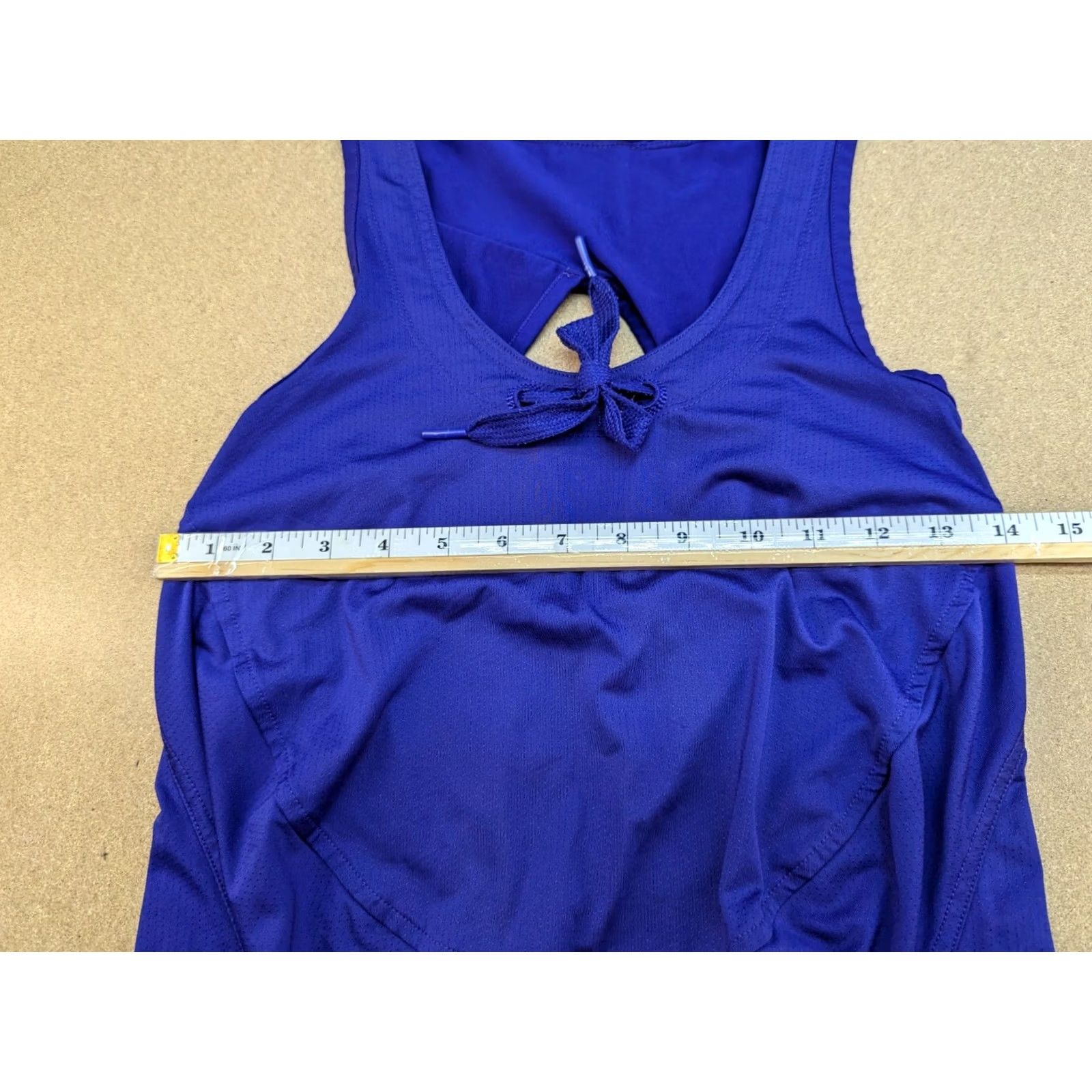Adidas Adidas Stella McCartney 2011 Womens Tank Top XS Blue Sleveless Sport Ladies Tank XS Blue Size XS / US 0-2 / IT 36-38 - 6 Thumbnail