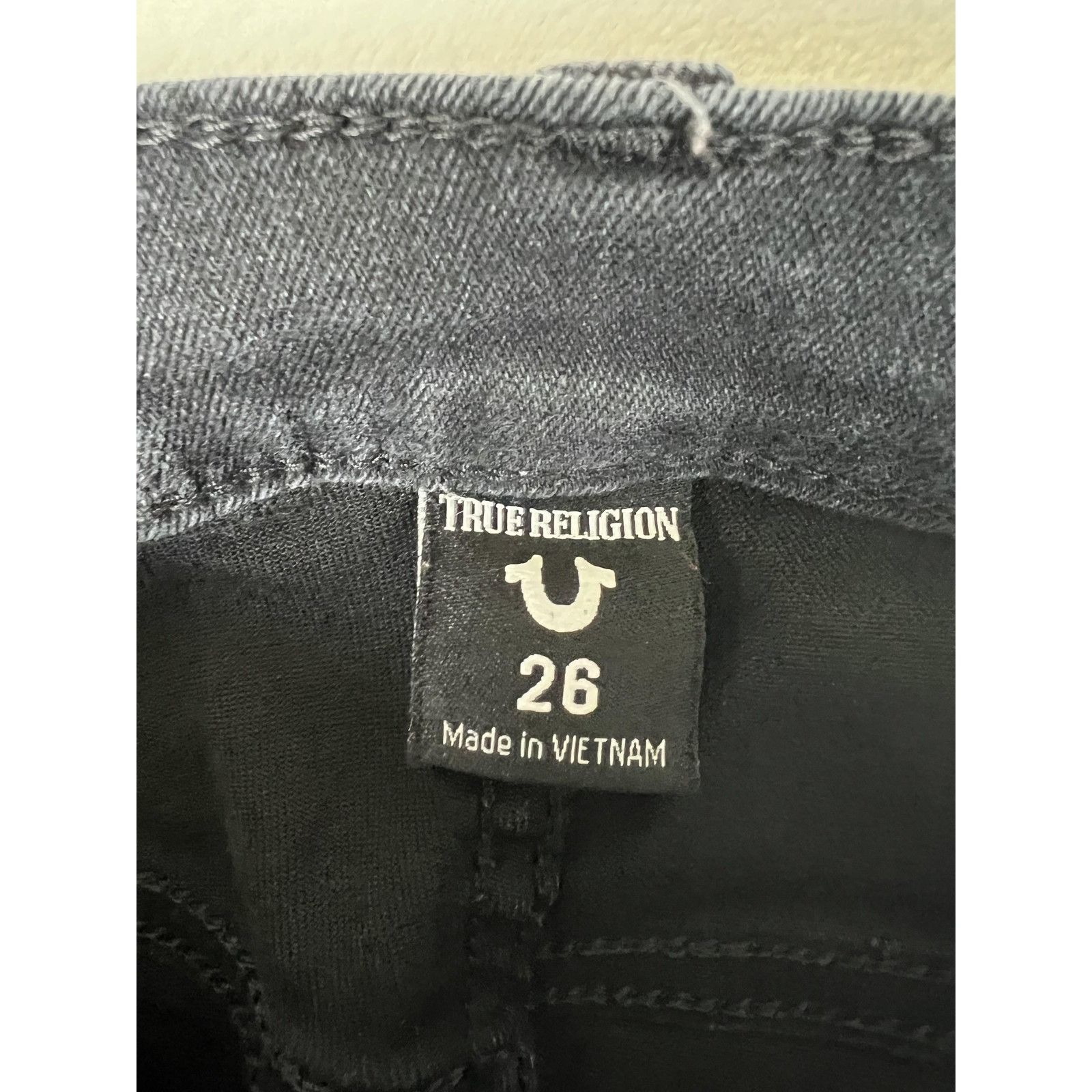 True Religion True Religion Halle Jeans Womens 26 Black High Rise Skinny Size 26" / US 2 / IT 38 - 5 Thumbnail