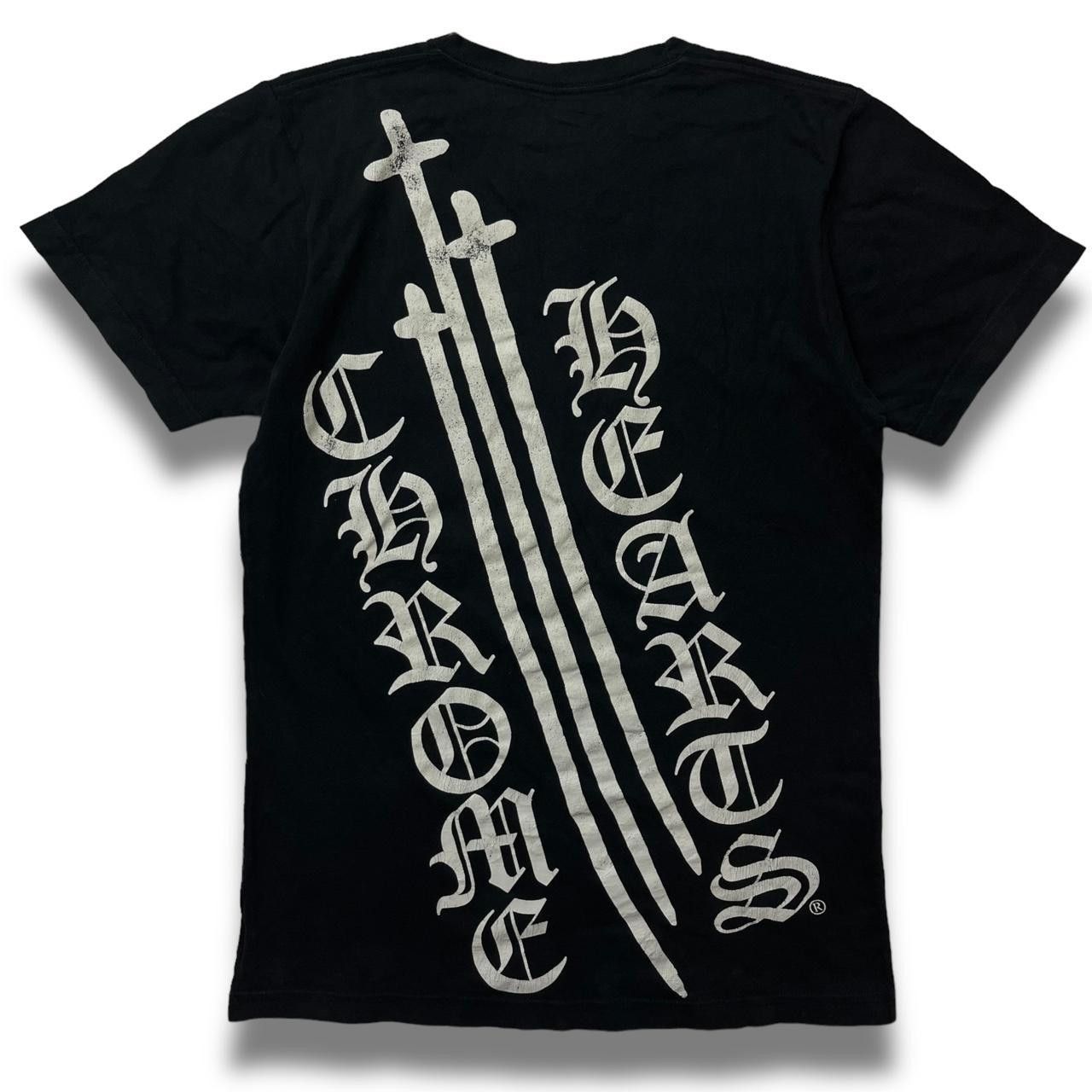 image of Chrome Hearts Dagger Black Tee, Men's (Size Small)