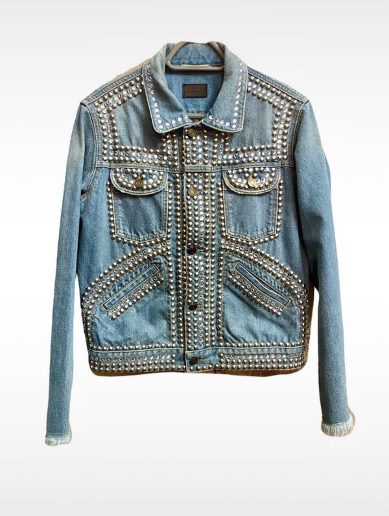 Saint Laurent Paris embellished denim jacket M WOMEN