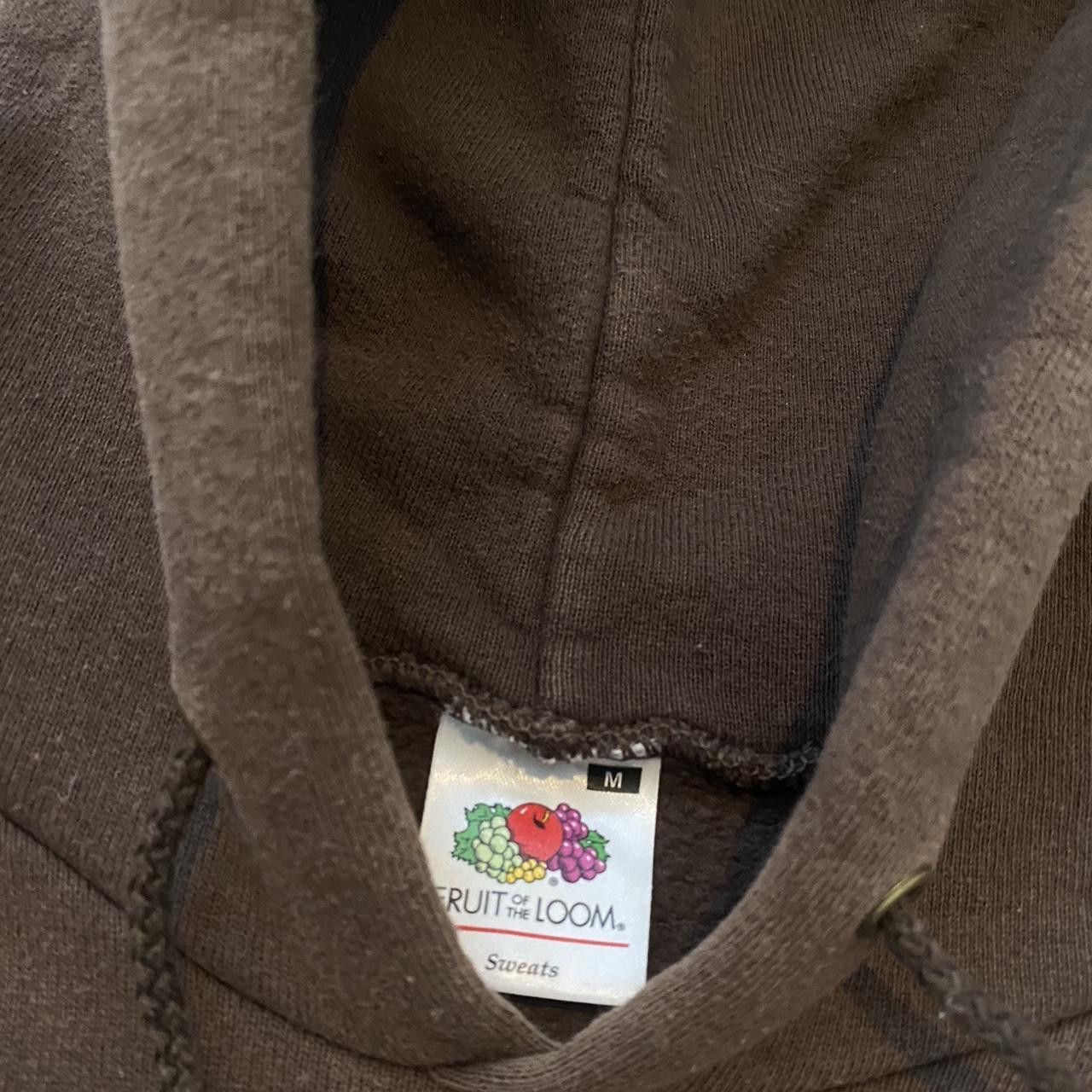 Fruit Of The Loom Brown Fruit of the Loom hoodie Hoodie Boxy 2000s Size US M / EU 48-50 / 2 - 4 Thumbnail