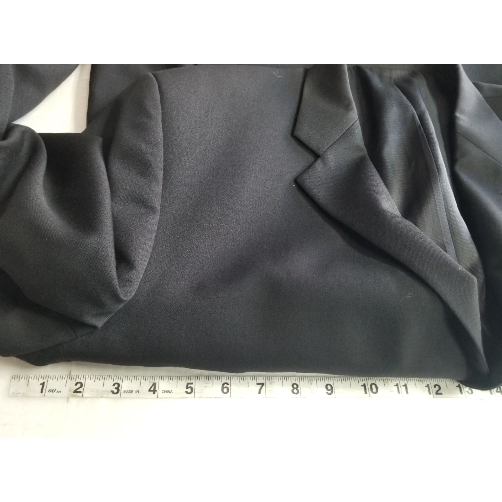 Calvin Klein Calvin Klein Blazer Mens 46L Black 100% Wool Wool Suit Sport Coat Jacket 3 Button Cardigan? Size 46R - 3 Thumbnail