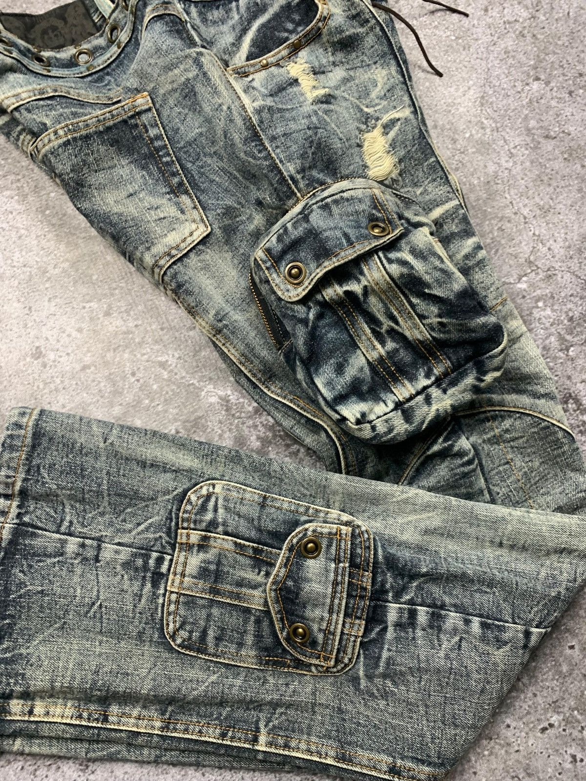 LOWBOX Lowbox Y2k Style Flared LGB 3 Pocket Jeans Size US 30 / EU 46 - 7 Thumbnail