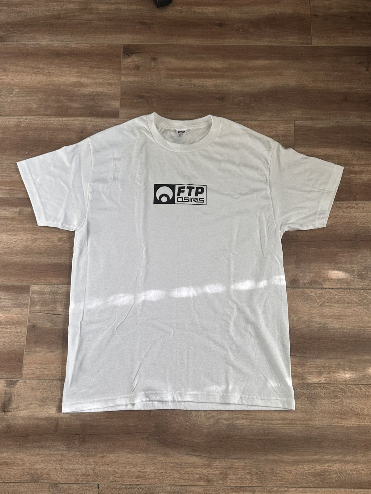 image of Fuck The Population x Osiris Ftp X Osiris Shirt in White, Men's (Size Large)