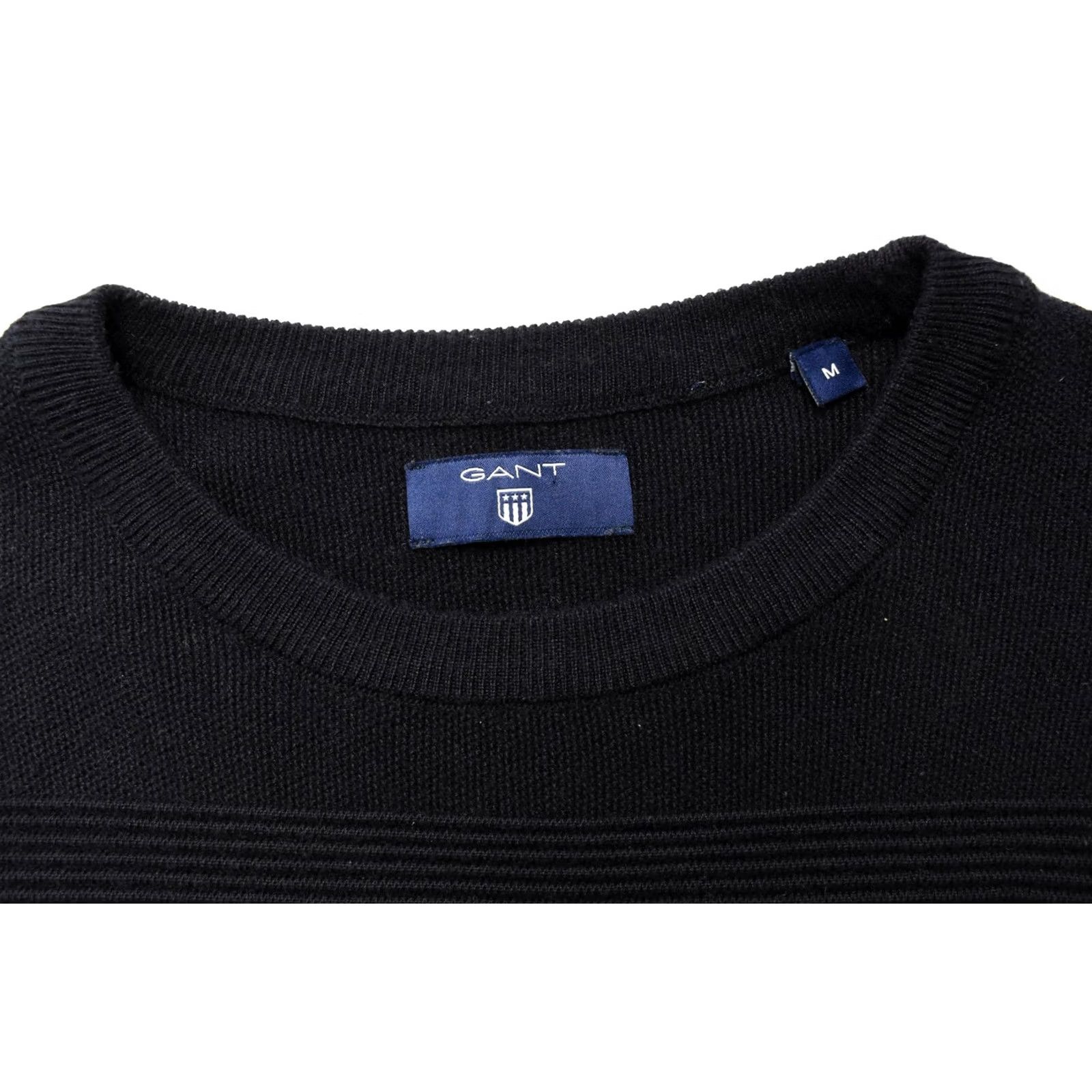 Gant GANT Jumper Men M Wool Blend Stretchy Crew Neck Pullover Dark Blue Size US M / EU 48-50 / 2 - 4 Thumbnail