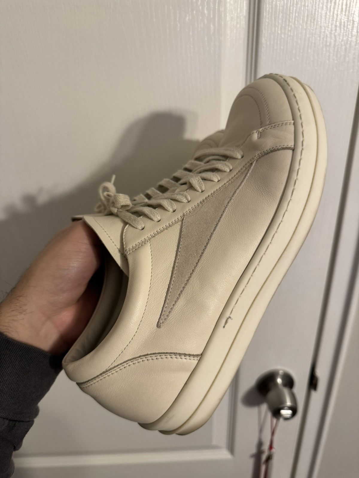Rick Owens Rick Owens Vintage Leather Milk Vans Size US 10 / EU 43 - 9 Thumbnail