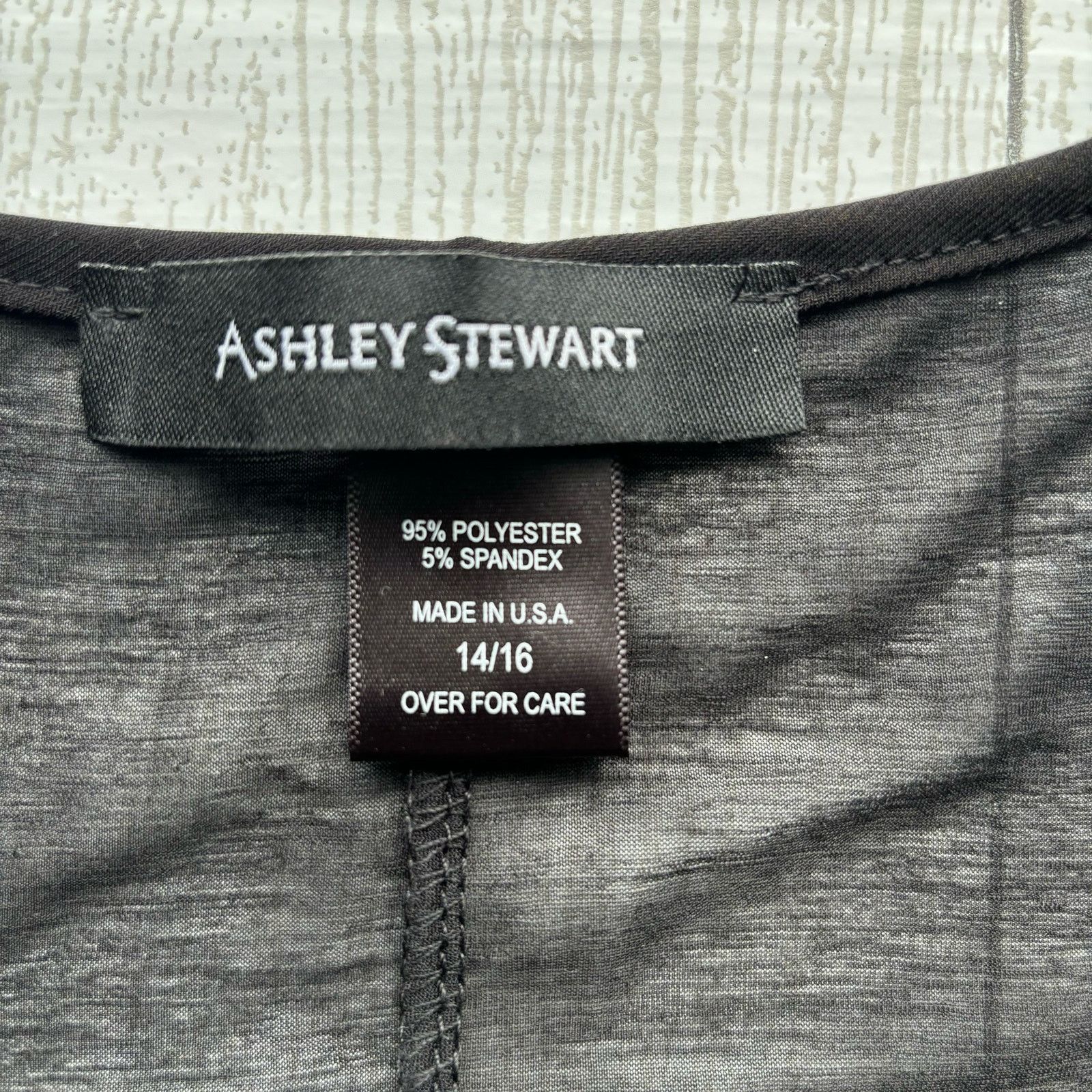 Other Ashley Stewart Black Tail Shirt Size 14/16 Size XL / US 12-14 / IT 48-50 - 7 Thumbnail