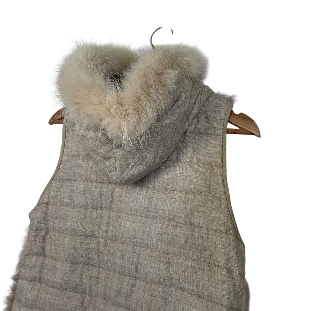 Japanese Brand El Midas Brown Hooded Faux Fur Vest Size M / US 6-8 / IT 42-44 - 9 Thumbnail