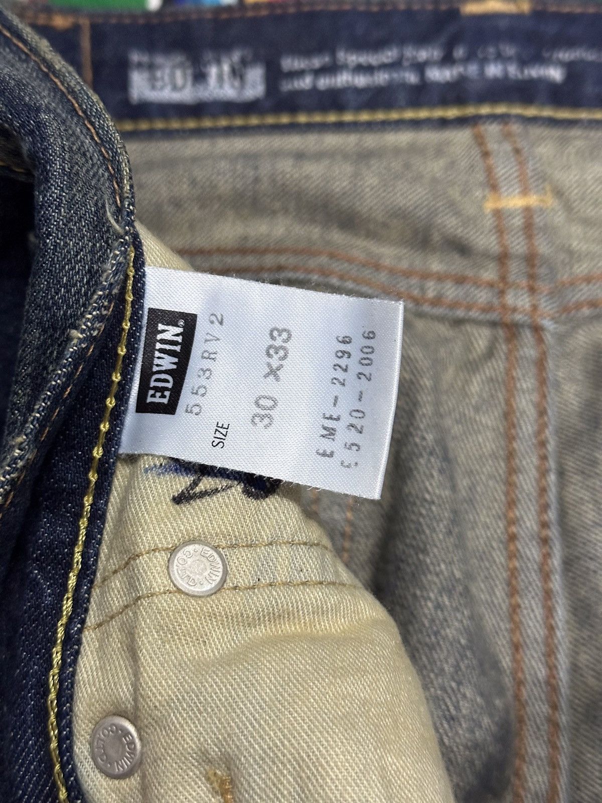 If Six Was Nine 💥Edwin💥Japanese Brand Crazy Design Edwin Lot 503💥 Size US 34 / EU 50 - 10 Thumbnail