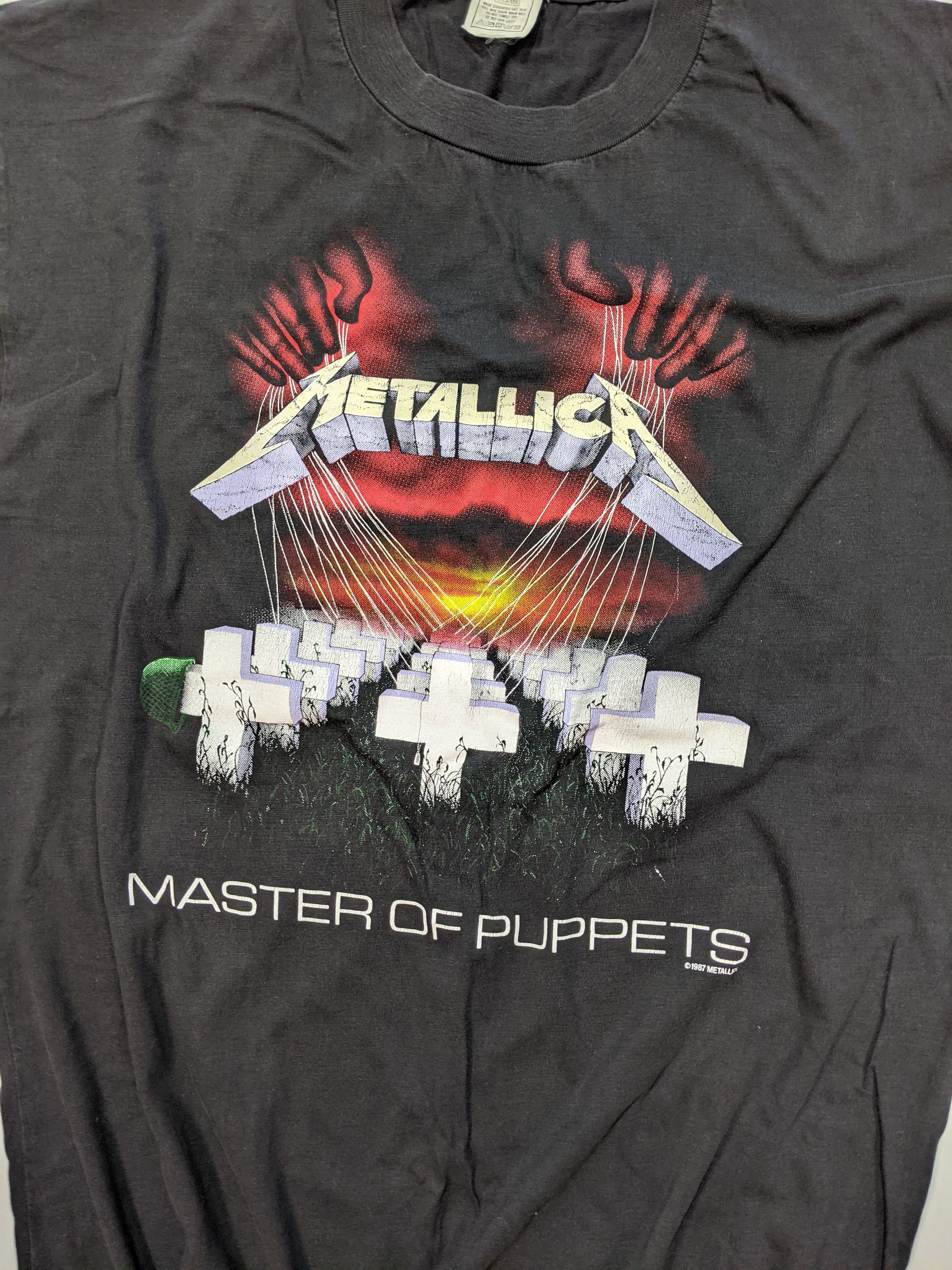 Metallica × Vintage Vintage 1987 Metallica Master of Puppets T-Shirt Size XL Size US XL / EU 56 / 4 - 4 Thumbnail