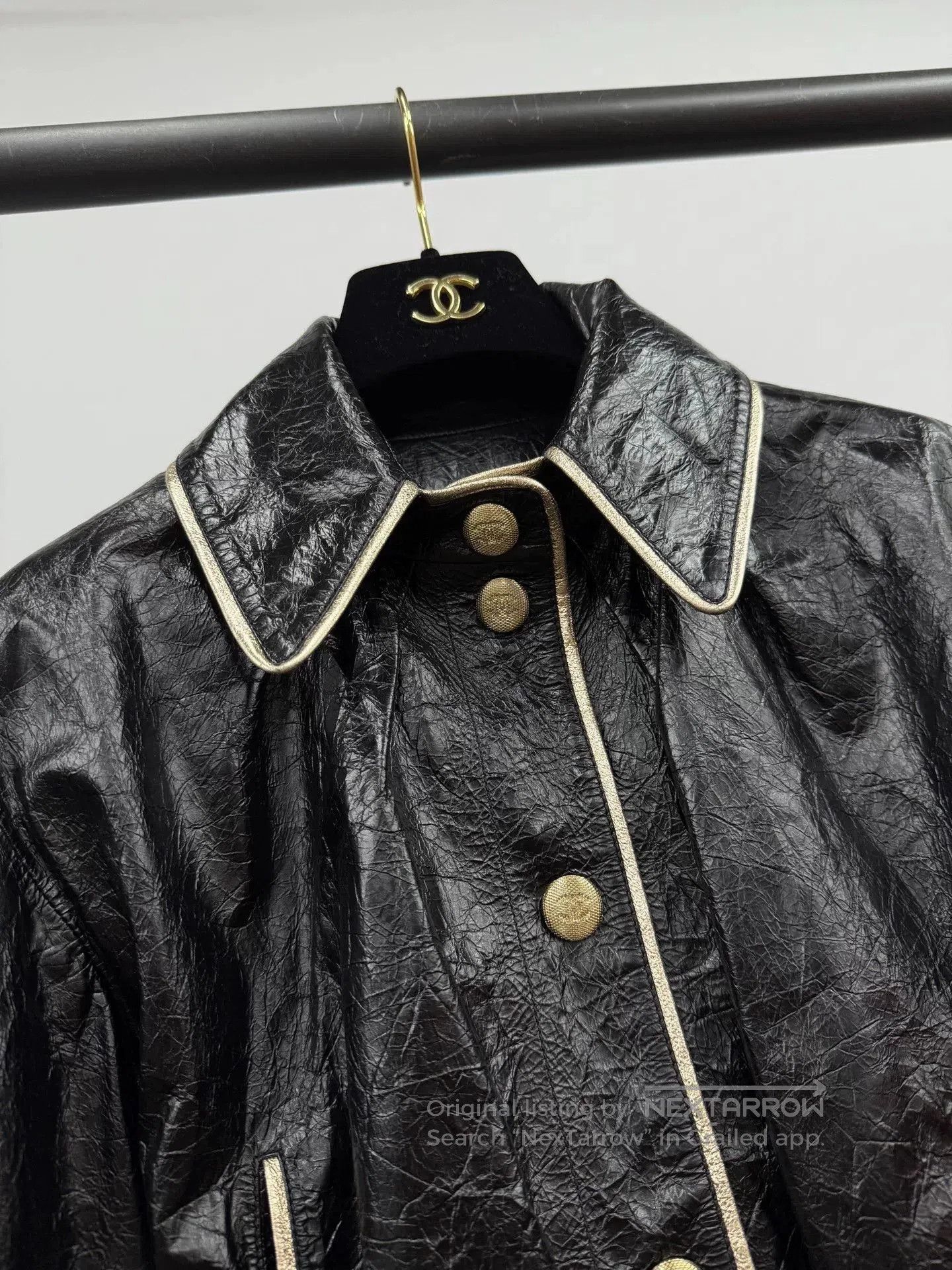 Chanel Chanel Black Short Leather Jacket. Size US M / EU 48-50 / 2 - 2 Thumbnail