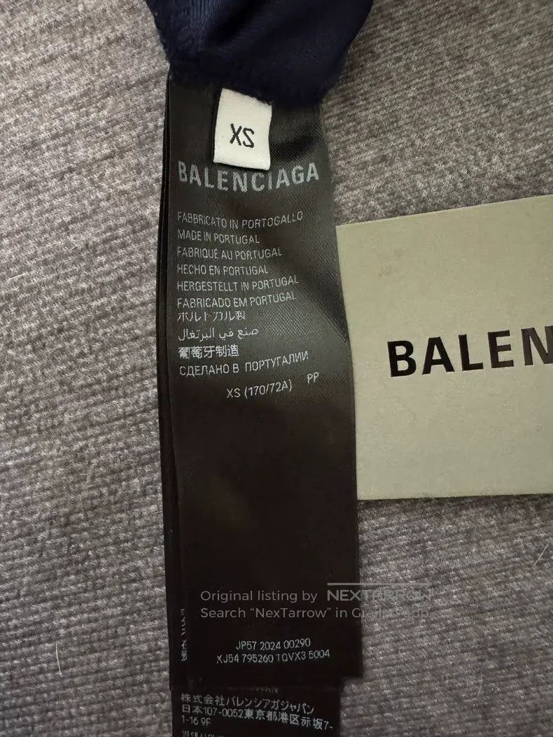 Balenciaga Balenciaga size XS Blue Double Ring Sports Basketball Silk Size US 27 - 4 Thumbnail