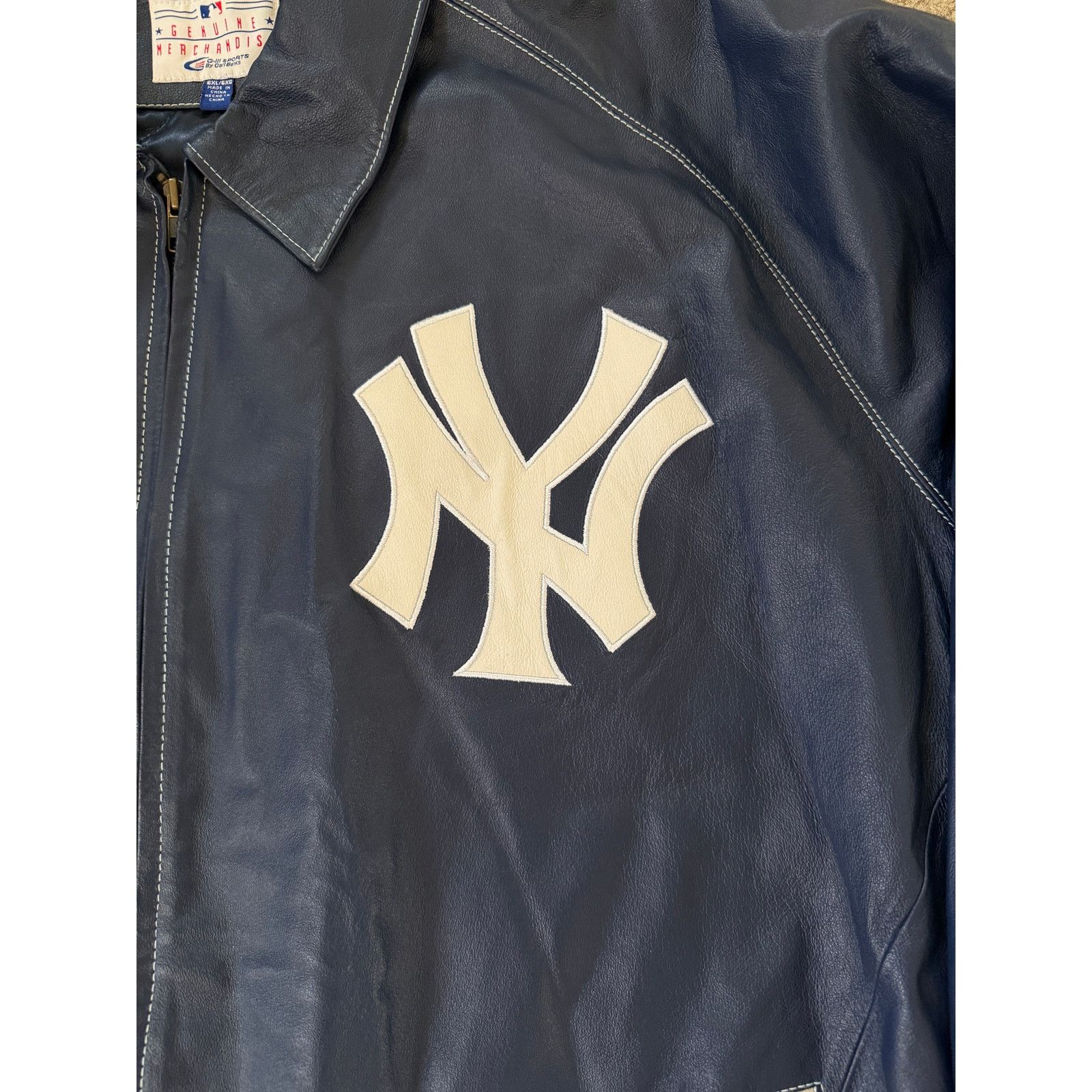 Other 6xl vintage genuine leather New York Yankees leather jacket Size US XXL / EU 58 / 5 - 8 Thumbnail