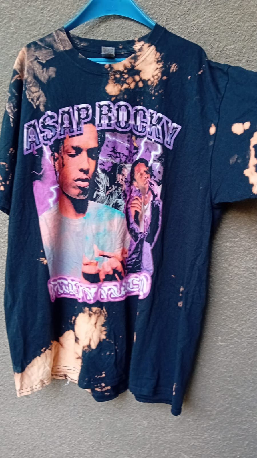 Rap Tees ASAP Rocky Pretty Flacko Bleached Rap T-shirt sz XL Size US XL / EU 56 / 4 - 5 Thumbnail