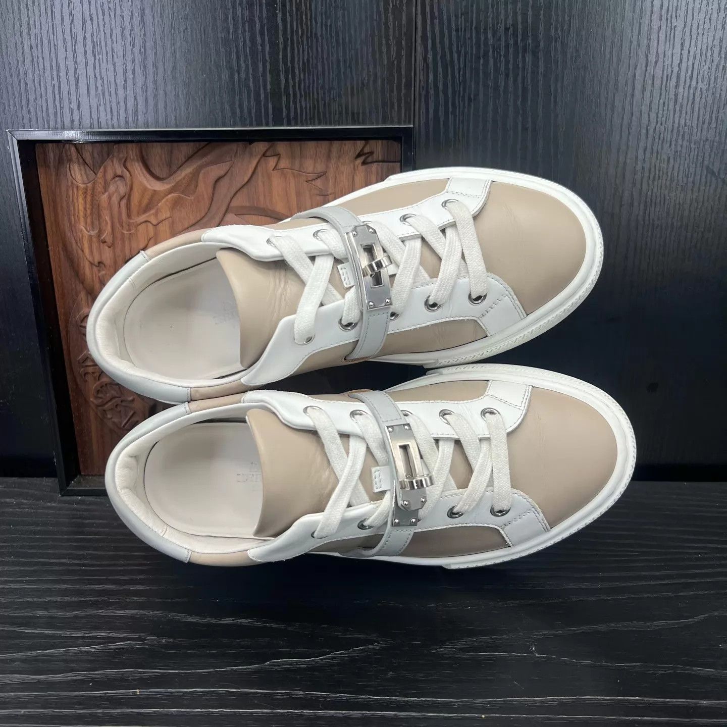 Hermes Hermès Day Leather Gray Sneaker 36 New Size US 5.5 / IT 35.5 - 5 Thumbnail