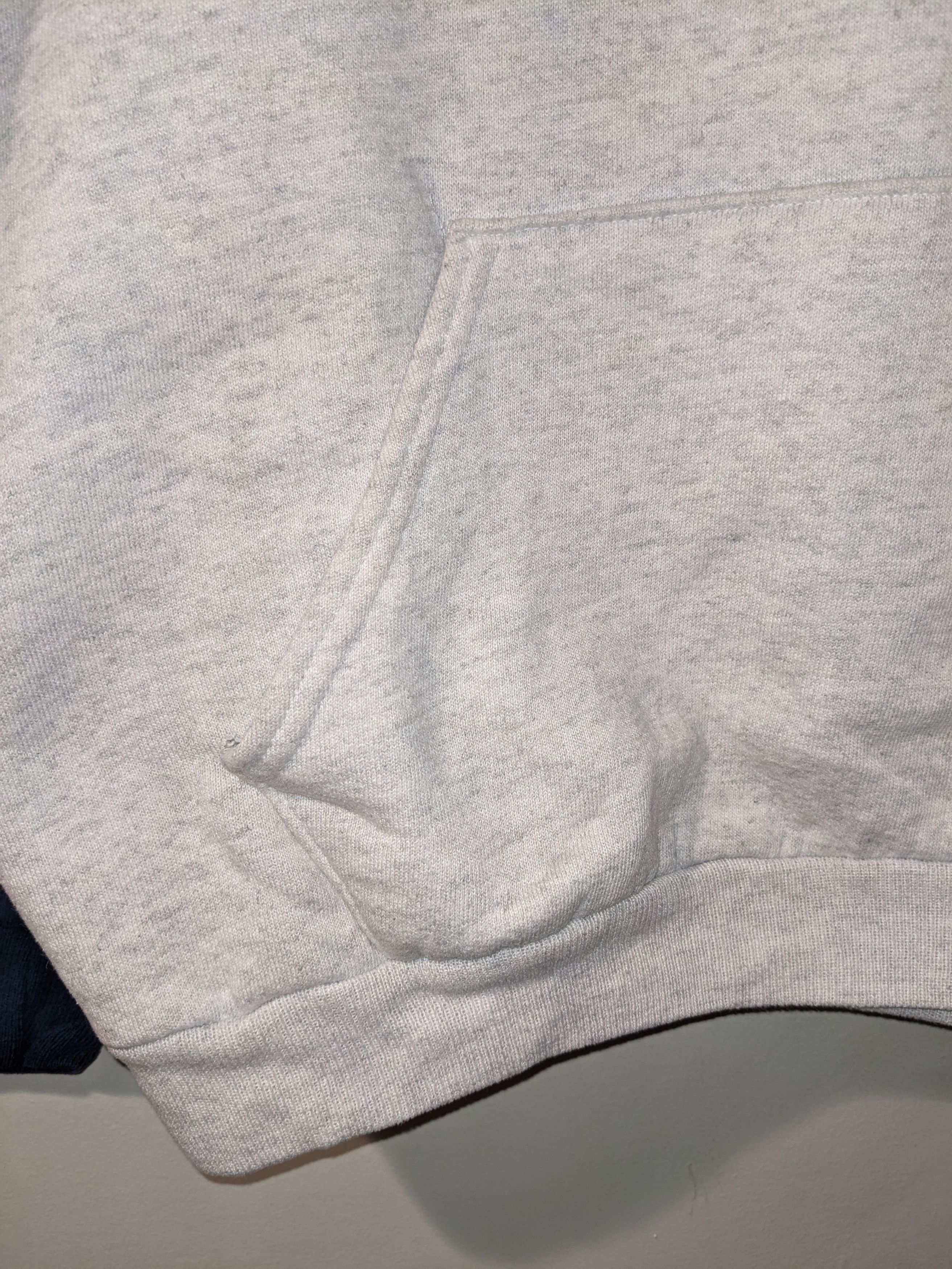Nike × Vintage Vintage 90s Nike Swoosh Essential Gray YOUTH X-Large Hoodie Size US XL / EU 56 / 4 - 10 Thumbnail