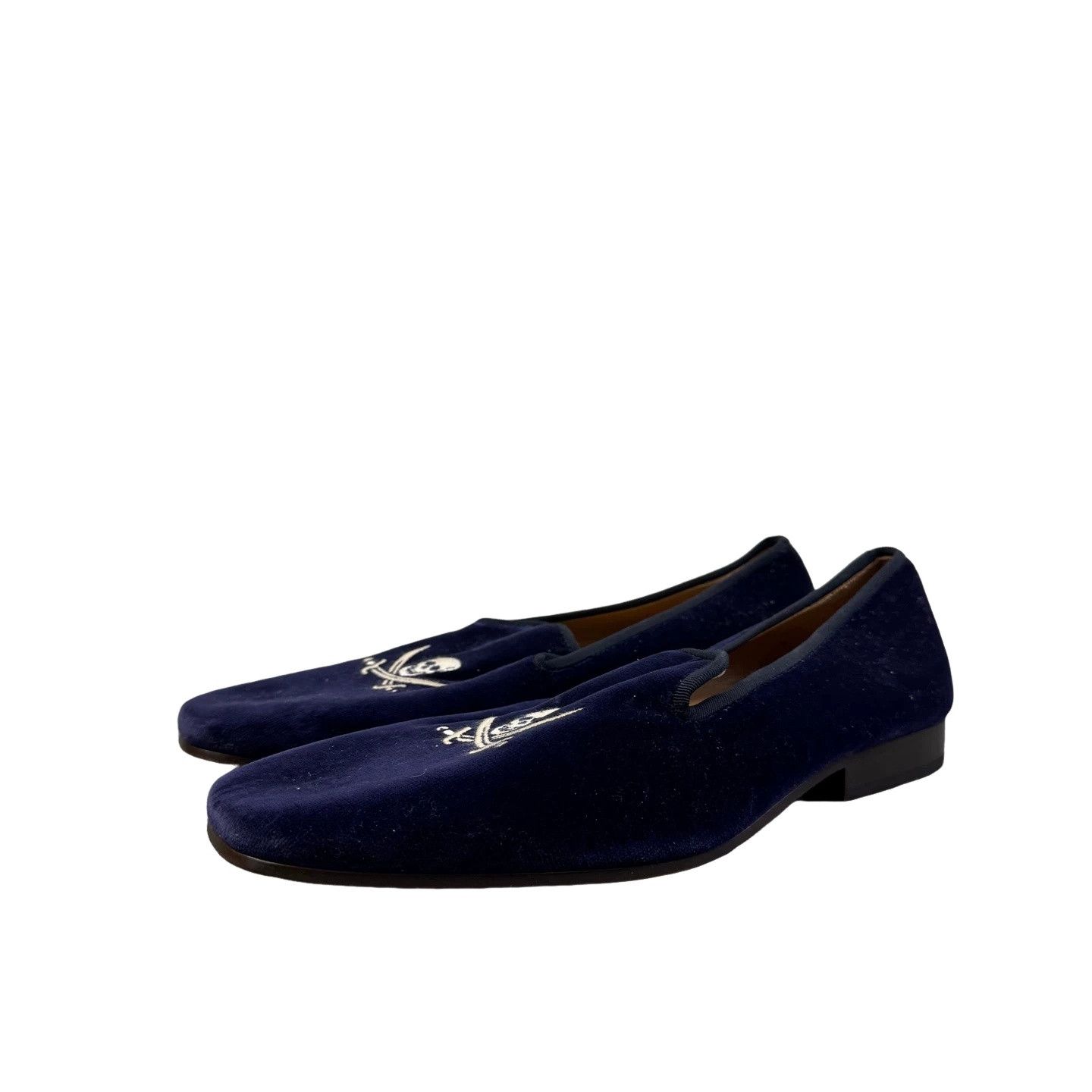 Stubbs & Wootton Stubbs & Wootton Skull Velvet Loafers Size 8 Size US 8 / EU 41 - 1 Thumbnail