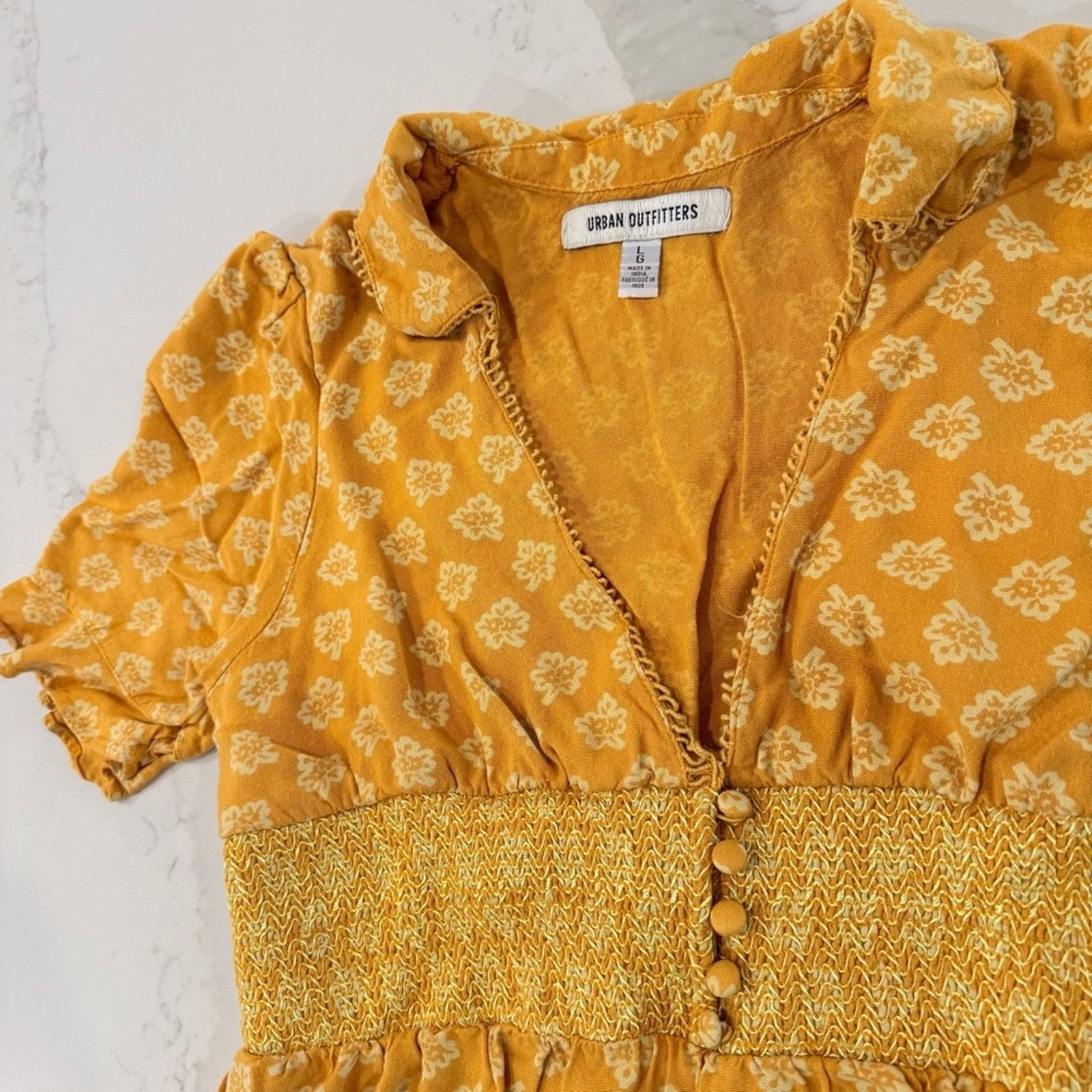 Urban Outfitters Urban Outfitters Graziana Floral Mini Dress Womens Large Size L / US 10 / IT 46 - 8 Thumbnail