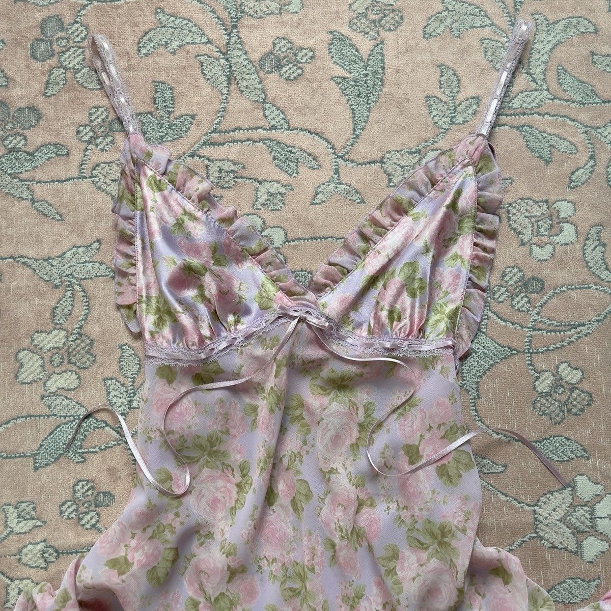 Victoria's Secret Victoria’s Secret Floral Chiffon Slip Dress (M) Size M / US 6-8 / IT 42-44 - 10 Thumbnail