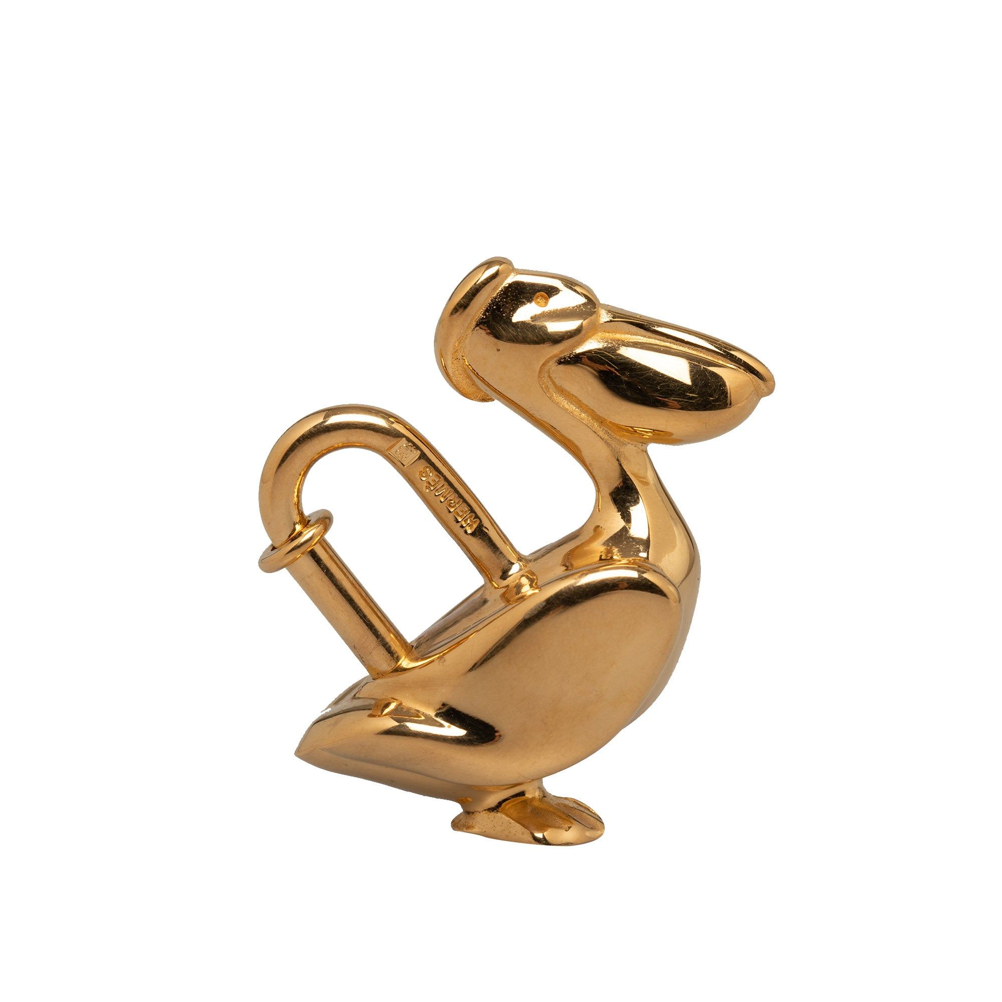 image of Hermes Pelican Cadena Lock Charm Other Accessories in Gold, Women's