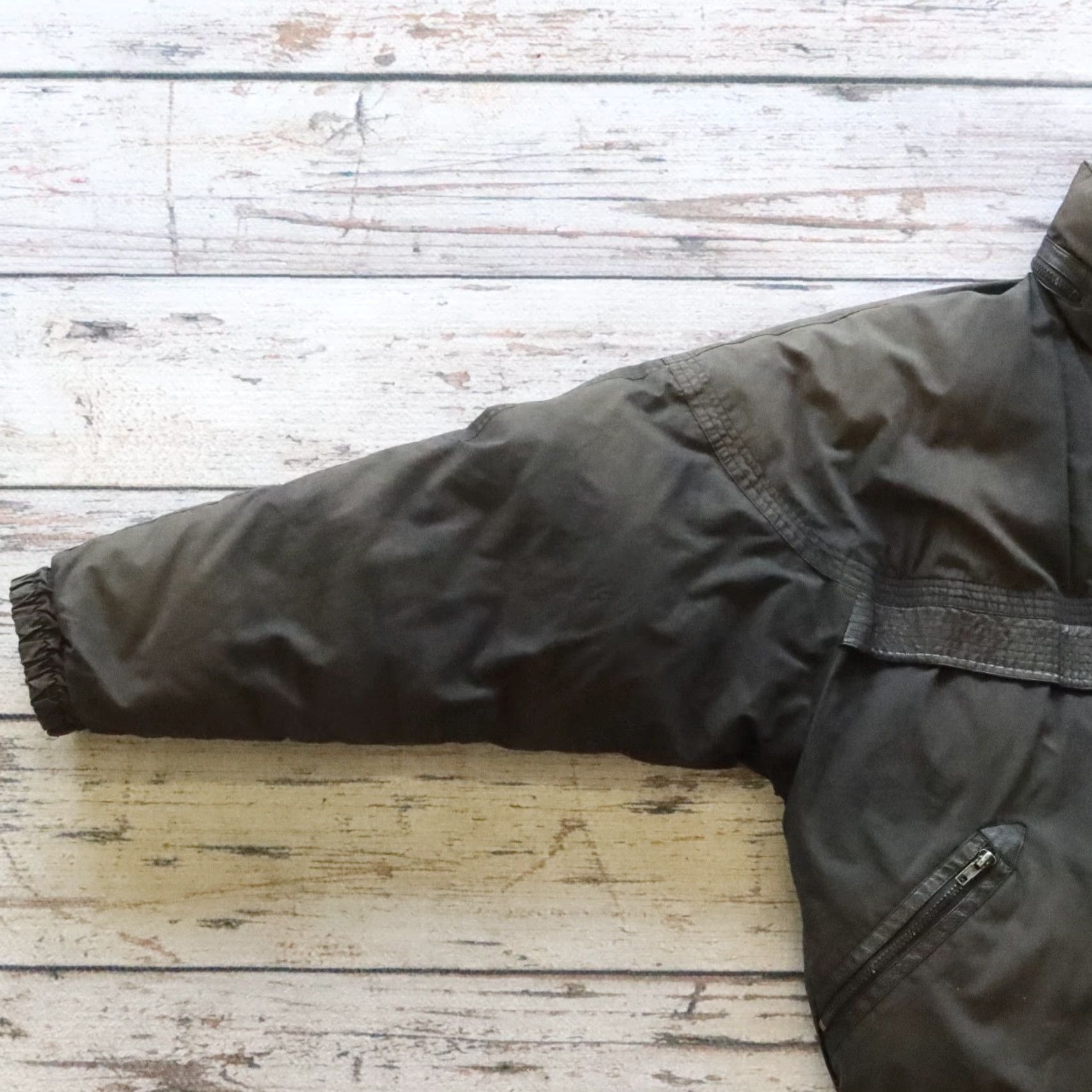 Vintage VINTAGE Triple F.A.T. Goose Puffer Jacket Shirt Men L Black"} Size US L / EU 52-54 / 3 - 4 Thumbnail