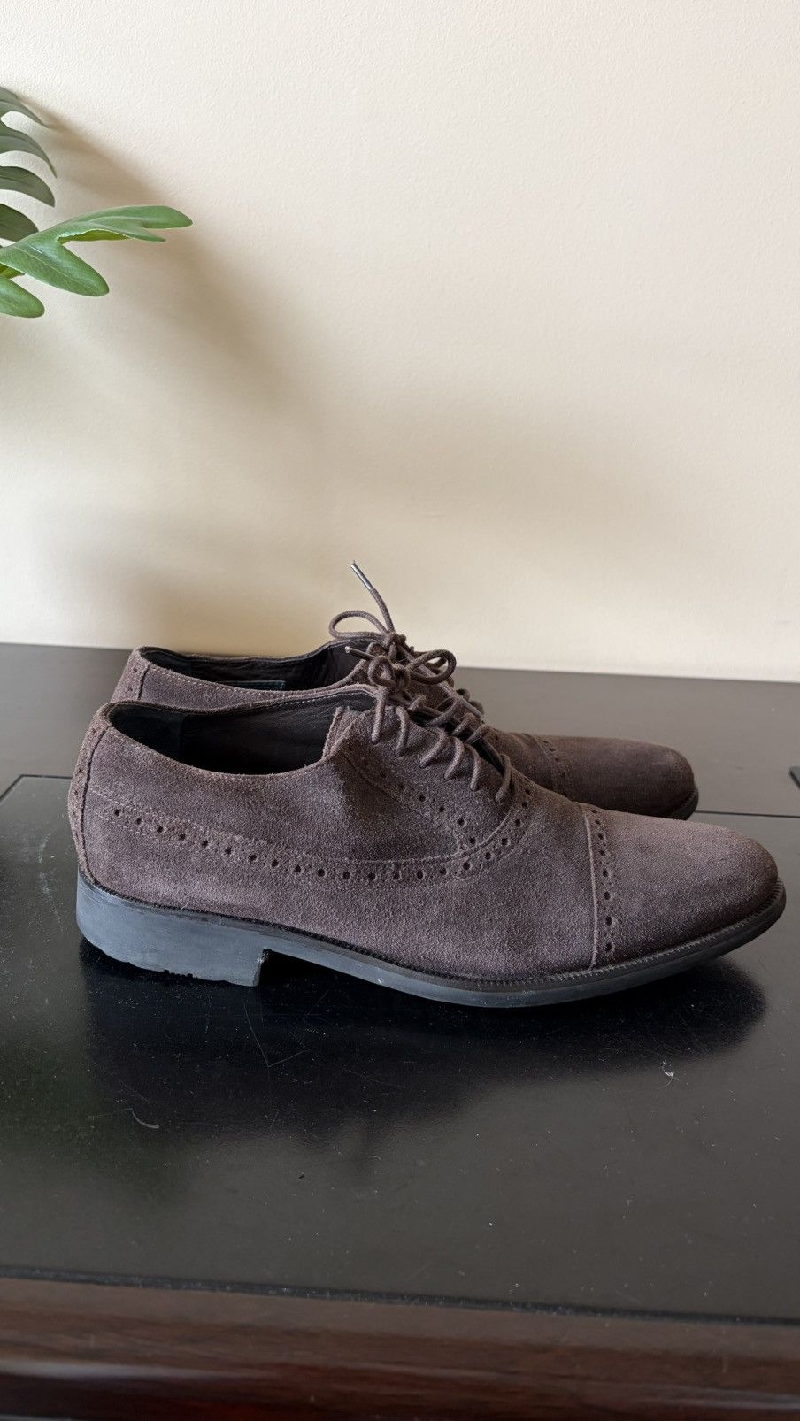 Cole Haan Cole Haan Nike Air Cap-Toe Oxford Shoes – Brown/ Size 8 Size US 8 / EU 41 - 7 Thumbnail