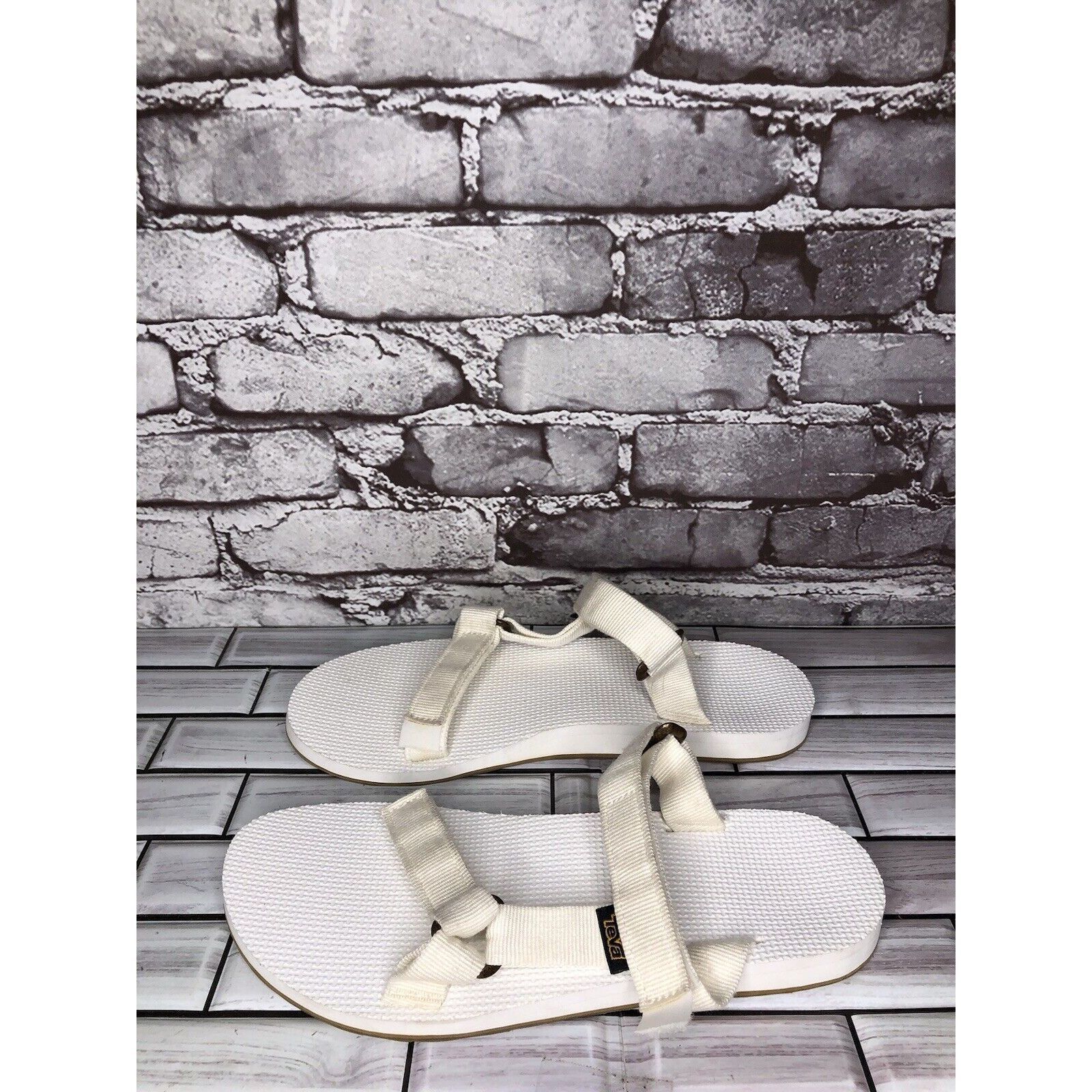Teva Teva Universal White Textile Foam Slide Sandals Women Sz 10 Size US 10 / IT 40 - 14 Thumbnail