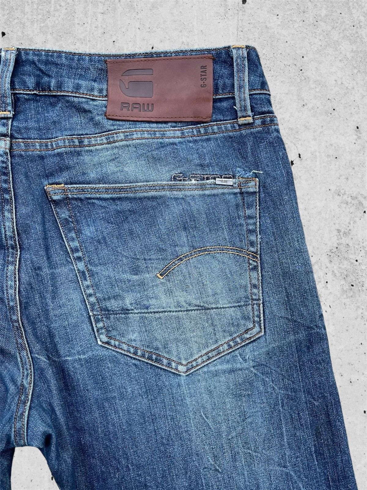 Japanese Brand 🔥 Raw G-Star Distressed Denim Slim Fit W34🔥 Size US 34 / EU 50 - 15 Thumbnail