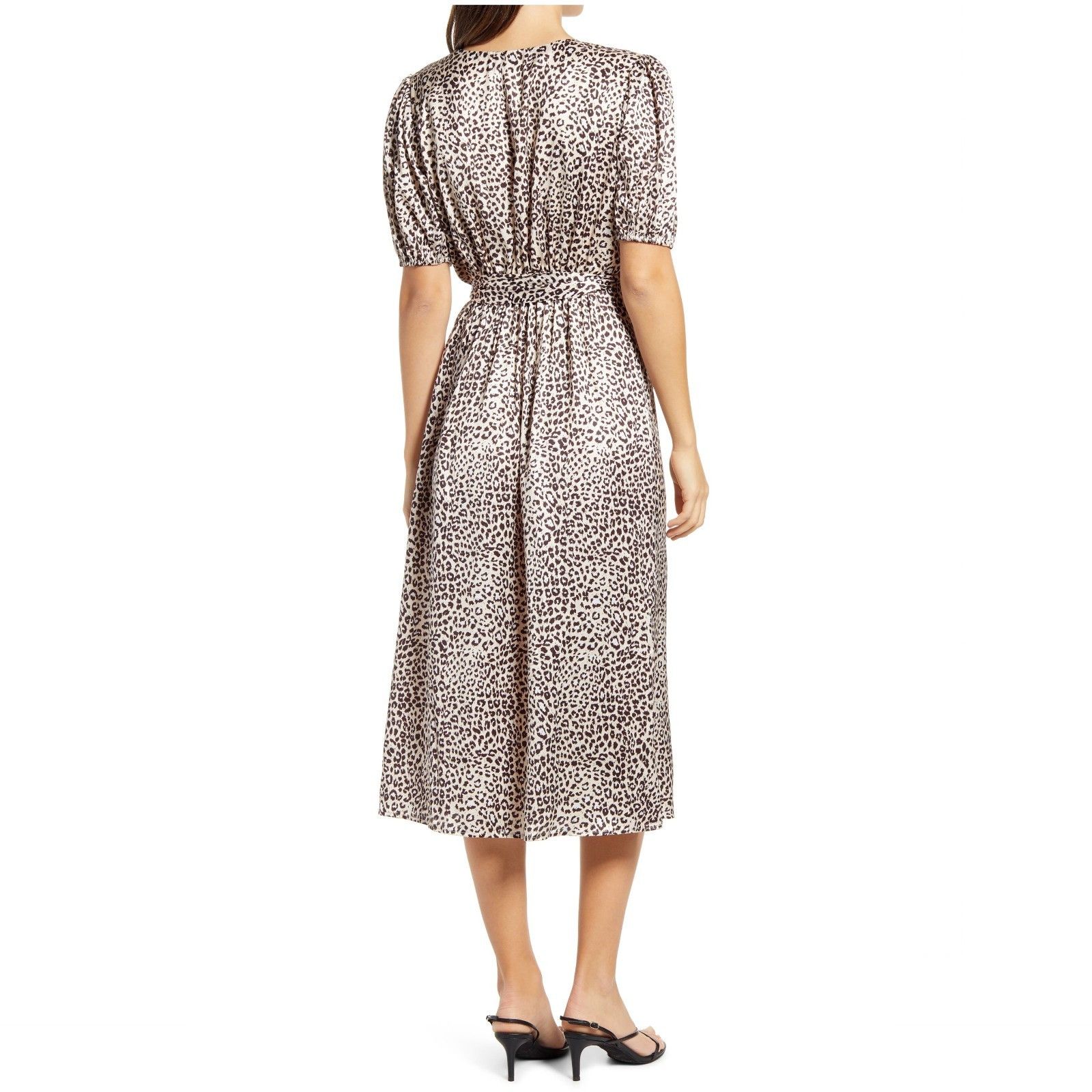 Other Chi Chi London Leopard Animal Print Wrap Maxi Dress Size M / US 6-8 / IT 42-44 - 3 Thumbnail