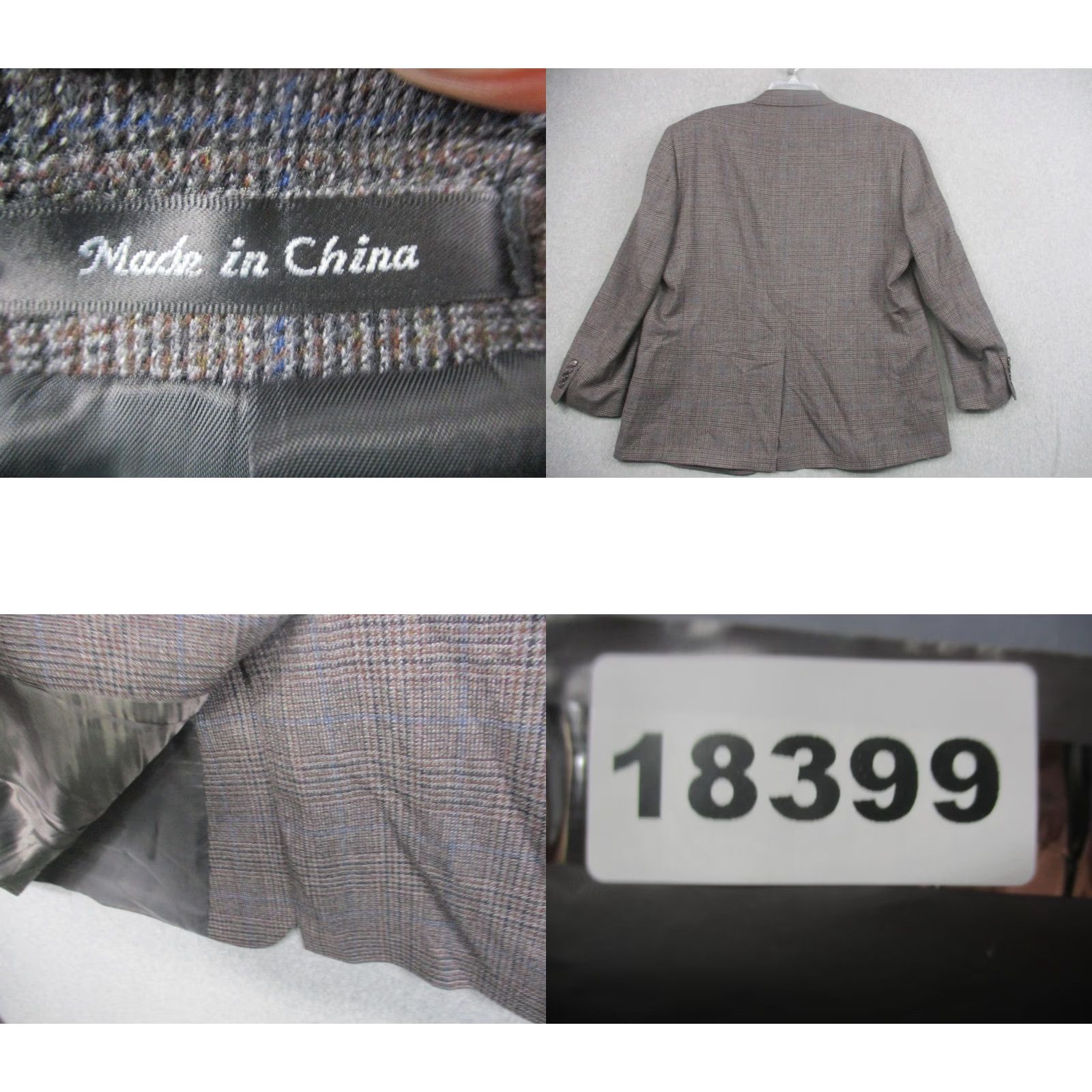 Ralph Lauren VINTAGE Lauren Ralph Lauren Jacket Mens 42S Brown Wool Glen Plaid Blazer Sport Coat Size 42R - 9 Thumbnail