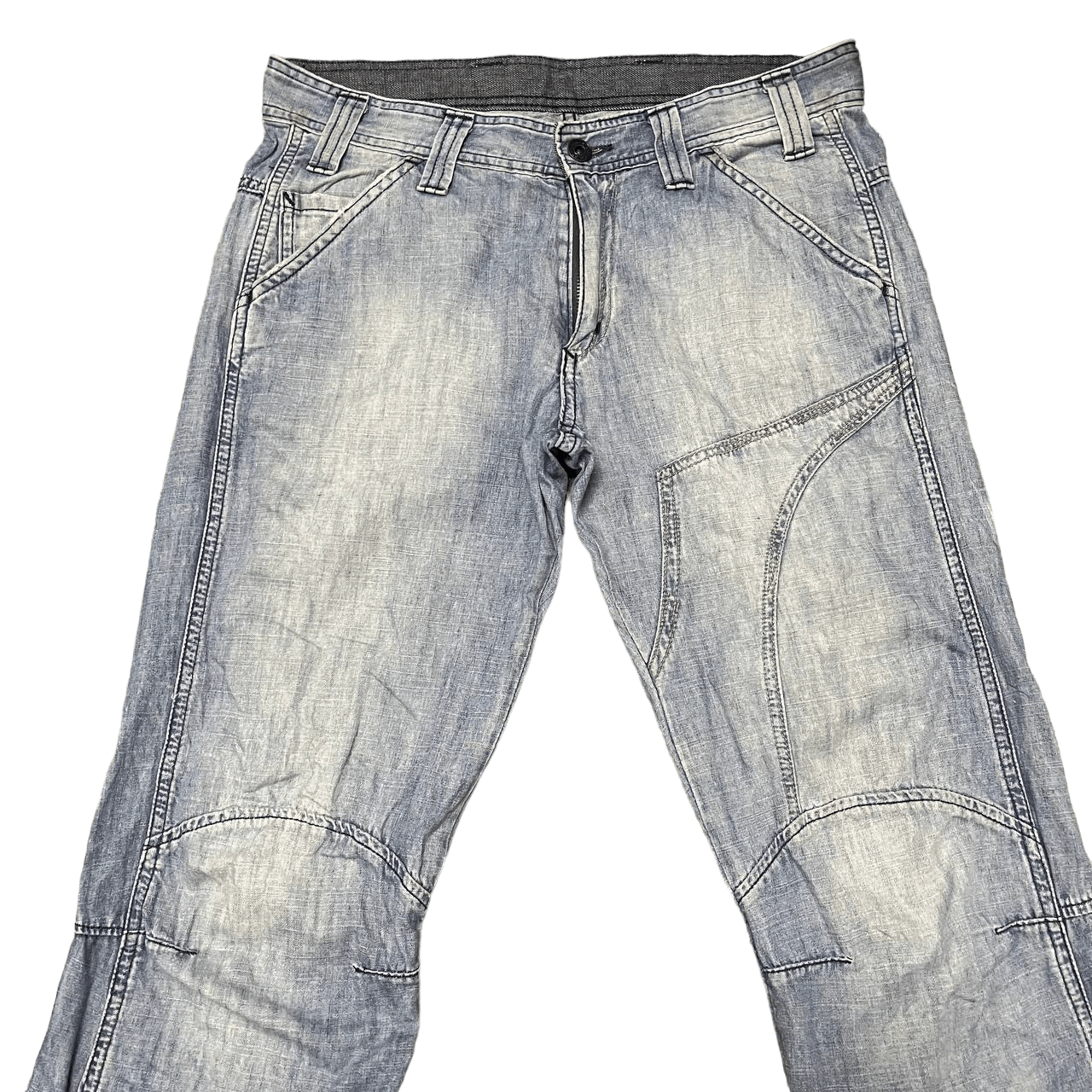 G-Star Vintage G Star Raw Flared Denim Pants Size US 31 - 2 Thumbnail