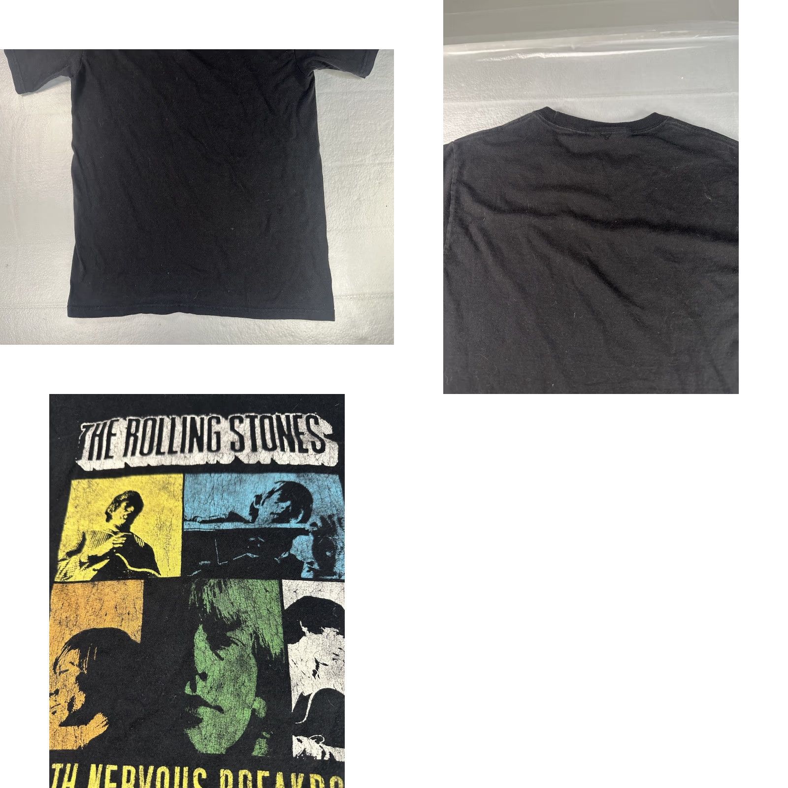 Hanes The Rolling Stones Tour Shirt Mens Medium Black 19th Nervous Breakdown Band Tee Size US M / EU 48-50 / 2 - 8 Thumbnail