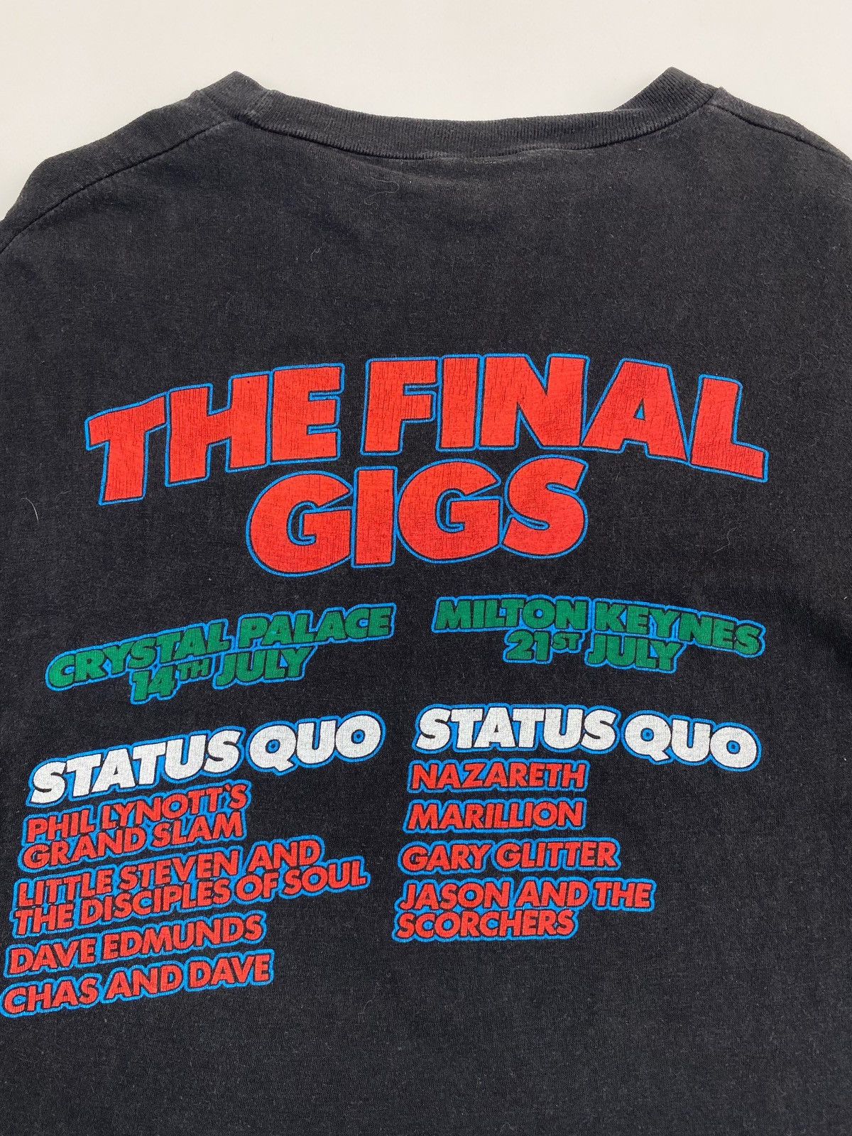 Band Tees 1980’s Vintage Status Quo End Of The Road Tour Cropped Tee Size US S / EU 44-46 / 1 - 7 Thumbnail