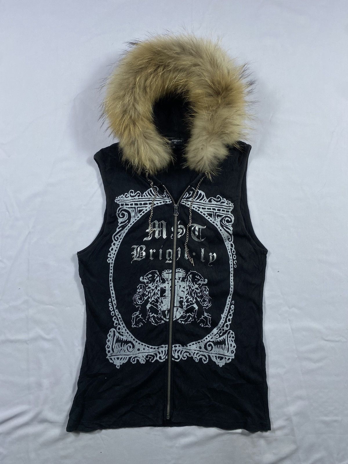 In The Attic Japanese In The Attic Gothic skull Zip Fur Hoodie Size US L / EU 52-54 / 3 - 1 Thumbnail