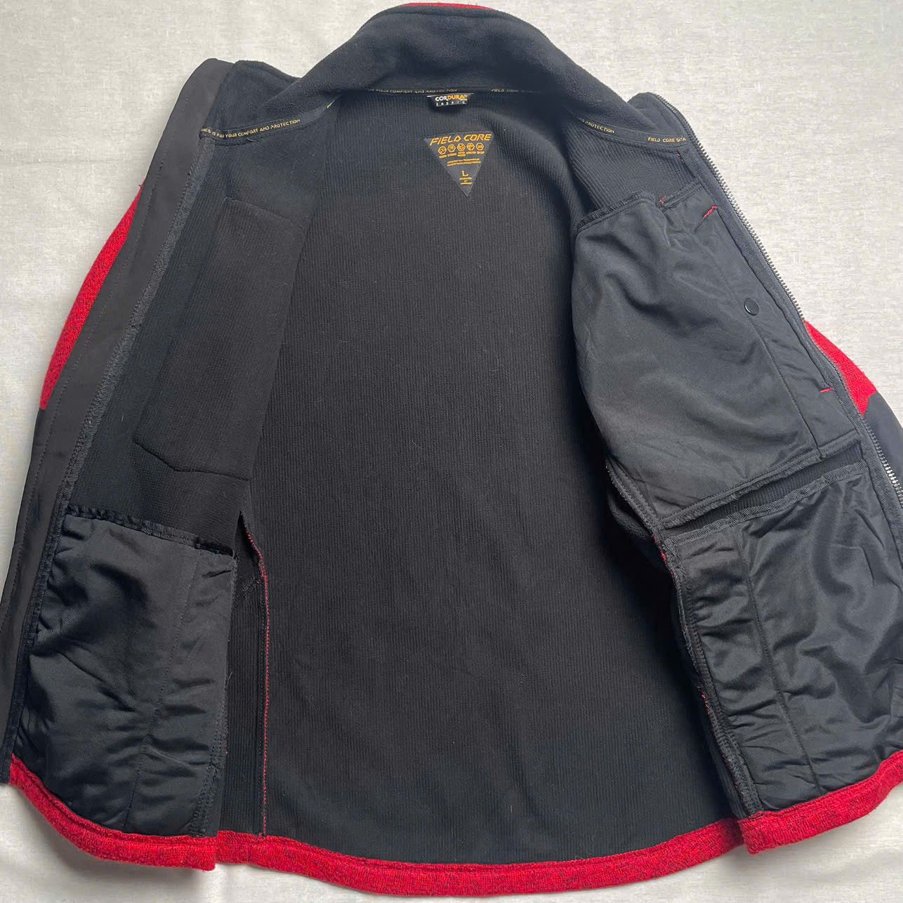 Japanese Brand Fieldcore corduroy biker jacket - Red and black Size US S / EU 44-46 / 1 - 3 Thumbnail