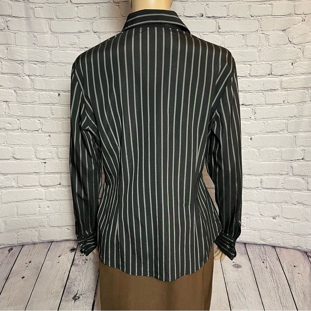 Other Jenne Maag Black White Striped Long Sleeve Shirt Size L Size L / US 10 / IT 46 - 4 Thumbnail