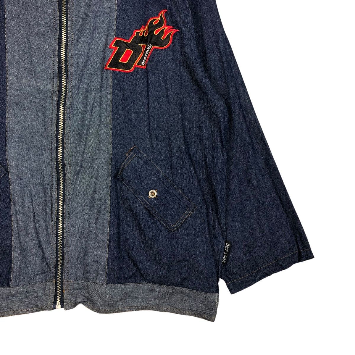 Dogtown 🔥VINTAGE DENIM ZIPPER JACKET DOGTOWN BACKHIT BIG LOGO DESIG Size US M / EU 48-50 / 2 - 7 Thumbnail