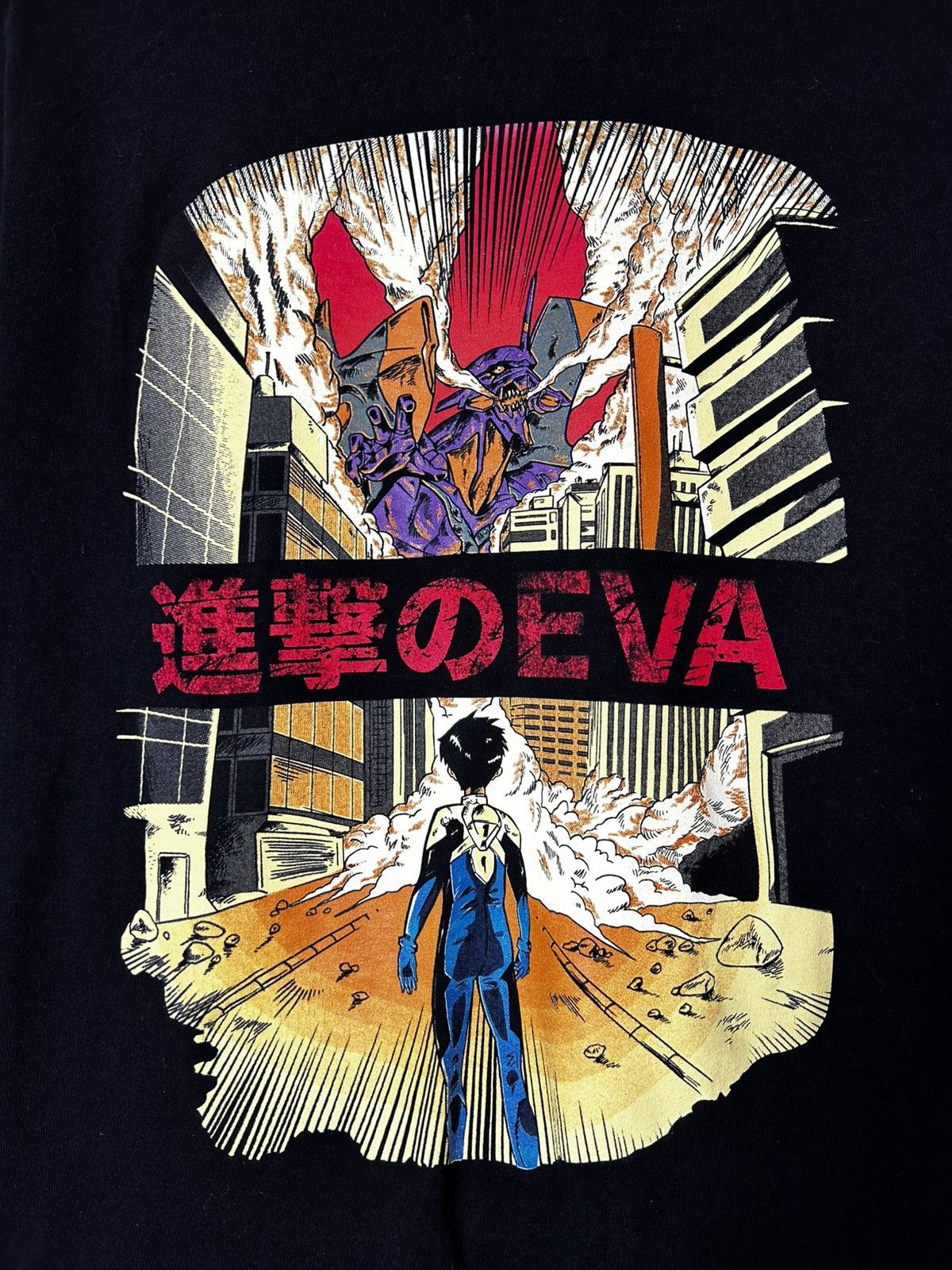 Levi's Vintage Clothing NEON GENESIS EVANGELION ANIME ATTACK VINTAGE SHIRT Size US 34 / EU 50 - 2 Thumbnail