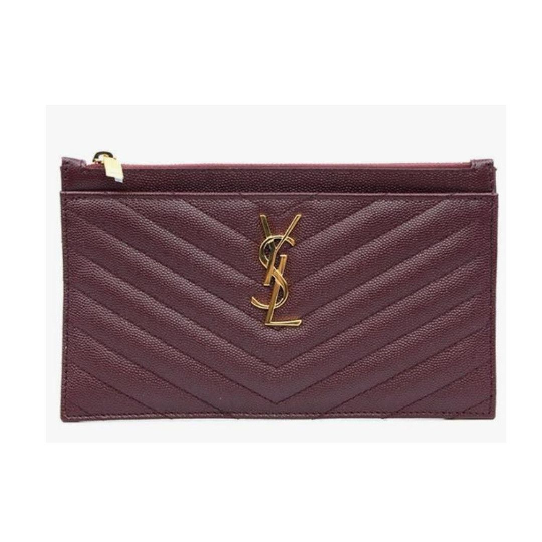 Saint Laurent Paris o1b1hav110225 Size: OS / Cassandre Matelasse Zipped Pouch Size ONE SIZE - 1 Thumbnail