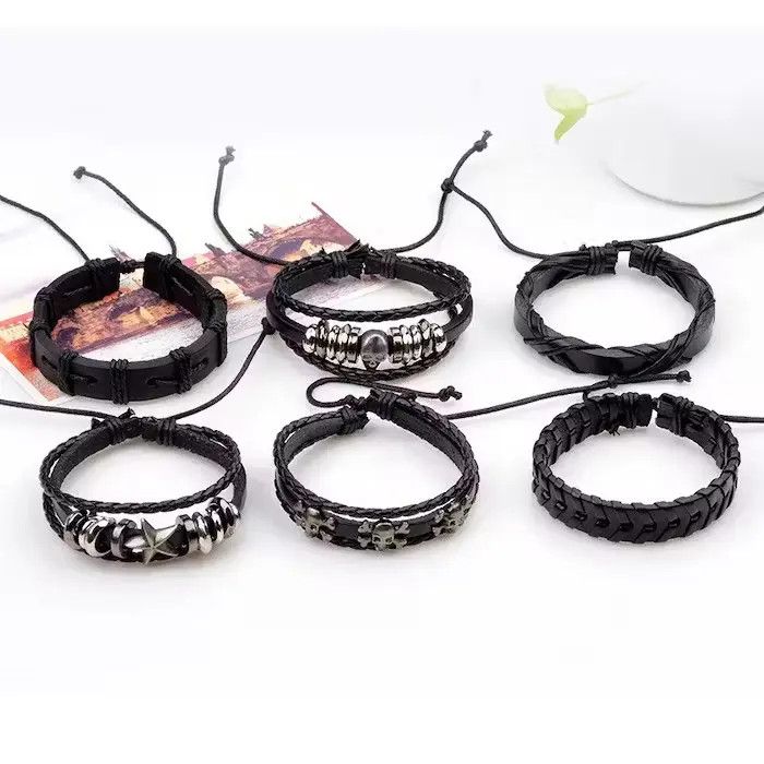 Jewelry Skull Head Multilayer Bracelet Size ONE SIZE - 5 Thumbnail